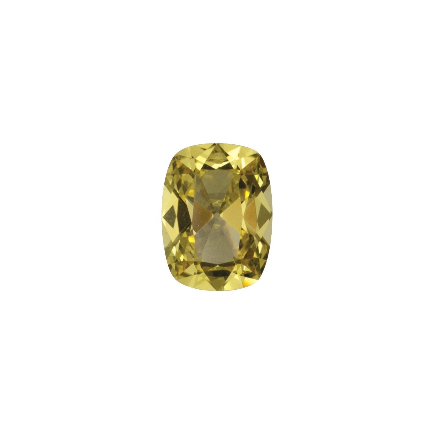 7x5 mm Antique Cushion Lab-Grown Yellow Sapphire – Faceted Cut – Eye-Clean Quality — Sapphire Row