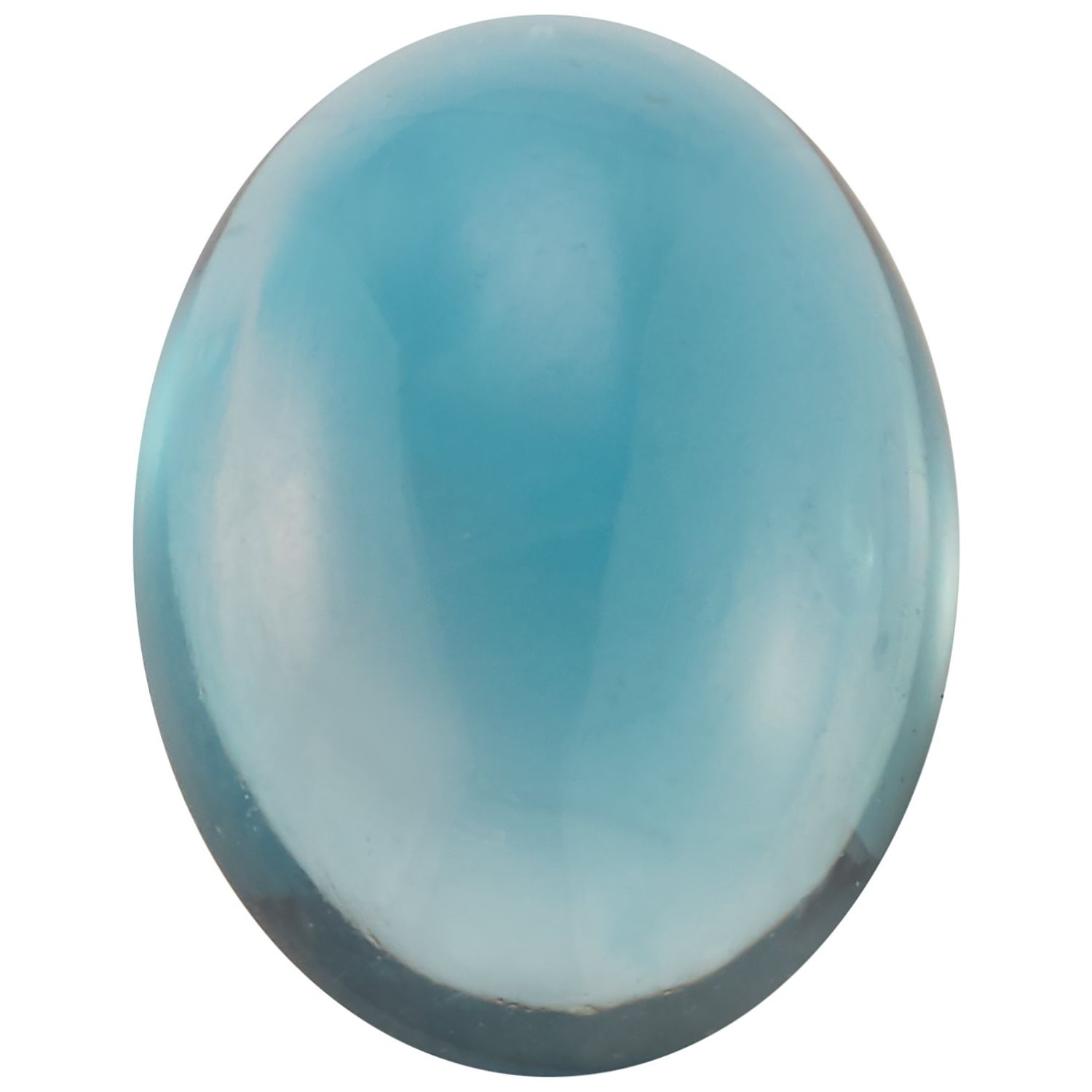 9x7 mm Oval Natural London Blue Topaz – Cabochon Cut – AA Quality — Sapphire Row