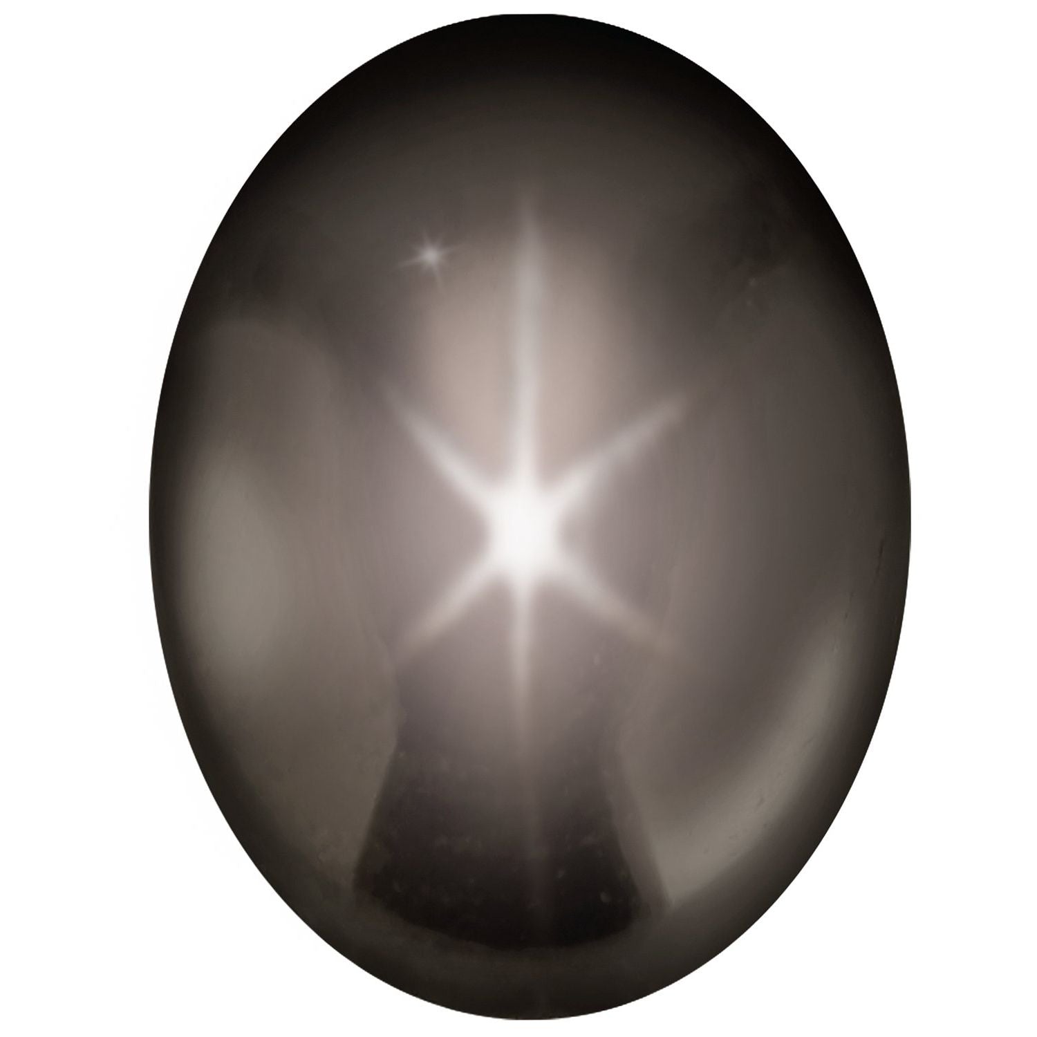 6x4 mm Oval Natural Black Star Sapphire – Cabochon Cut – AA Quality — Sapphire Row