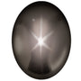 7x5 mm Oval Natural Black Star Sapphire – Cabochon Cut – AA Quality — Sapphire Row