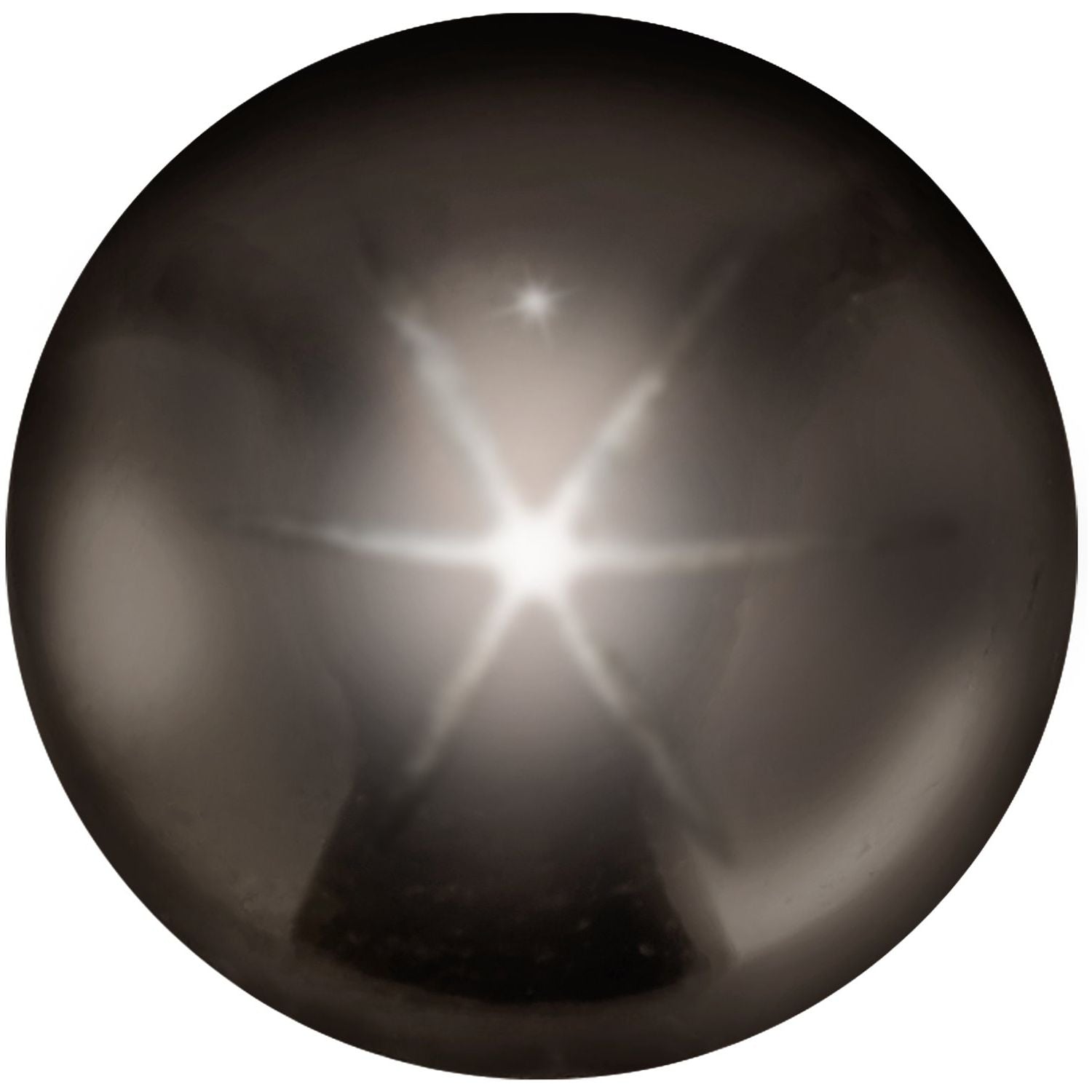 8 mm Round Natural Black Star Sapphire – Cabochon Cut – AA Quality — Sapphire Row