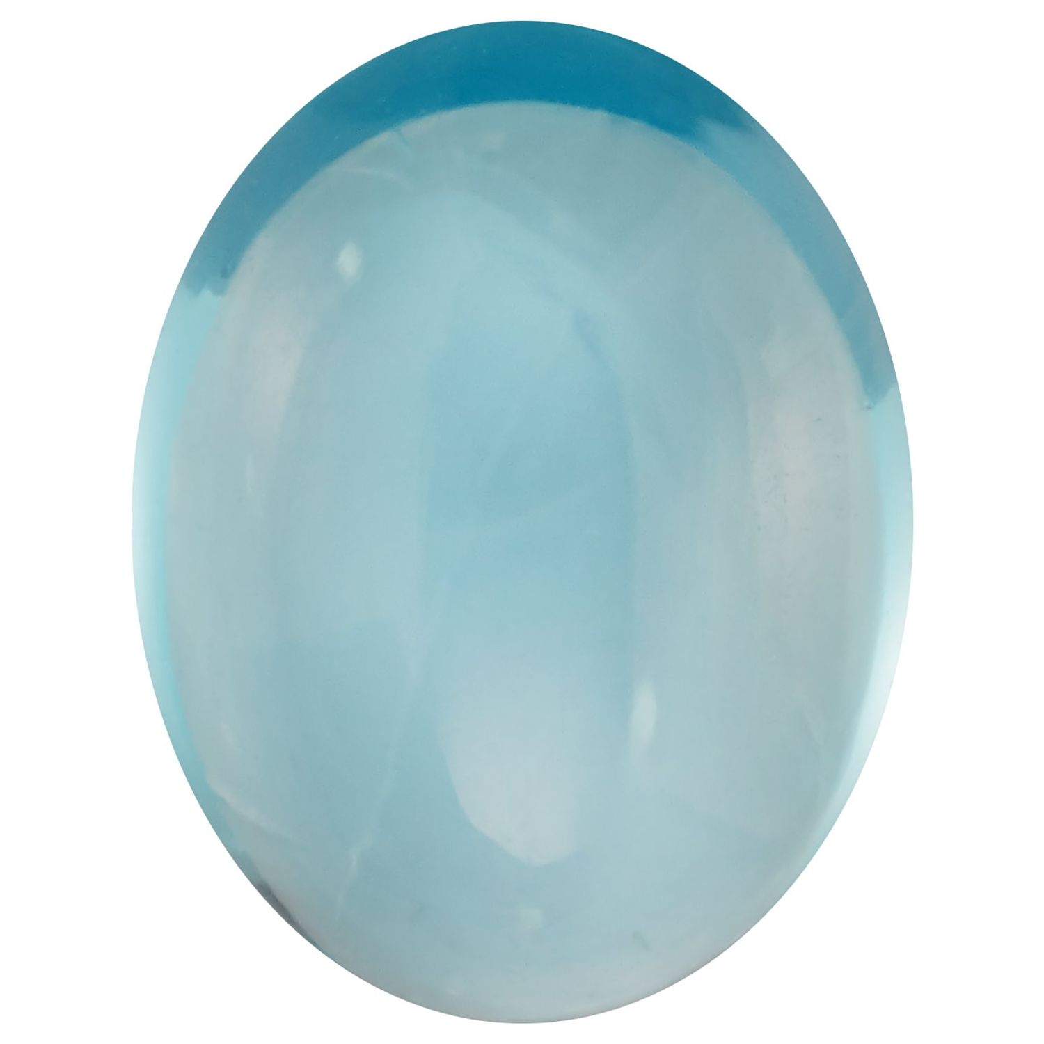 7x5 mm Oval Natural Swiss Blue Topaz – Cabochon Cut – AA Quality — Sapphire Row