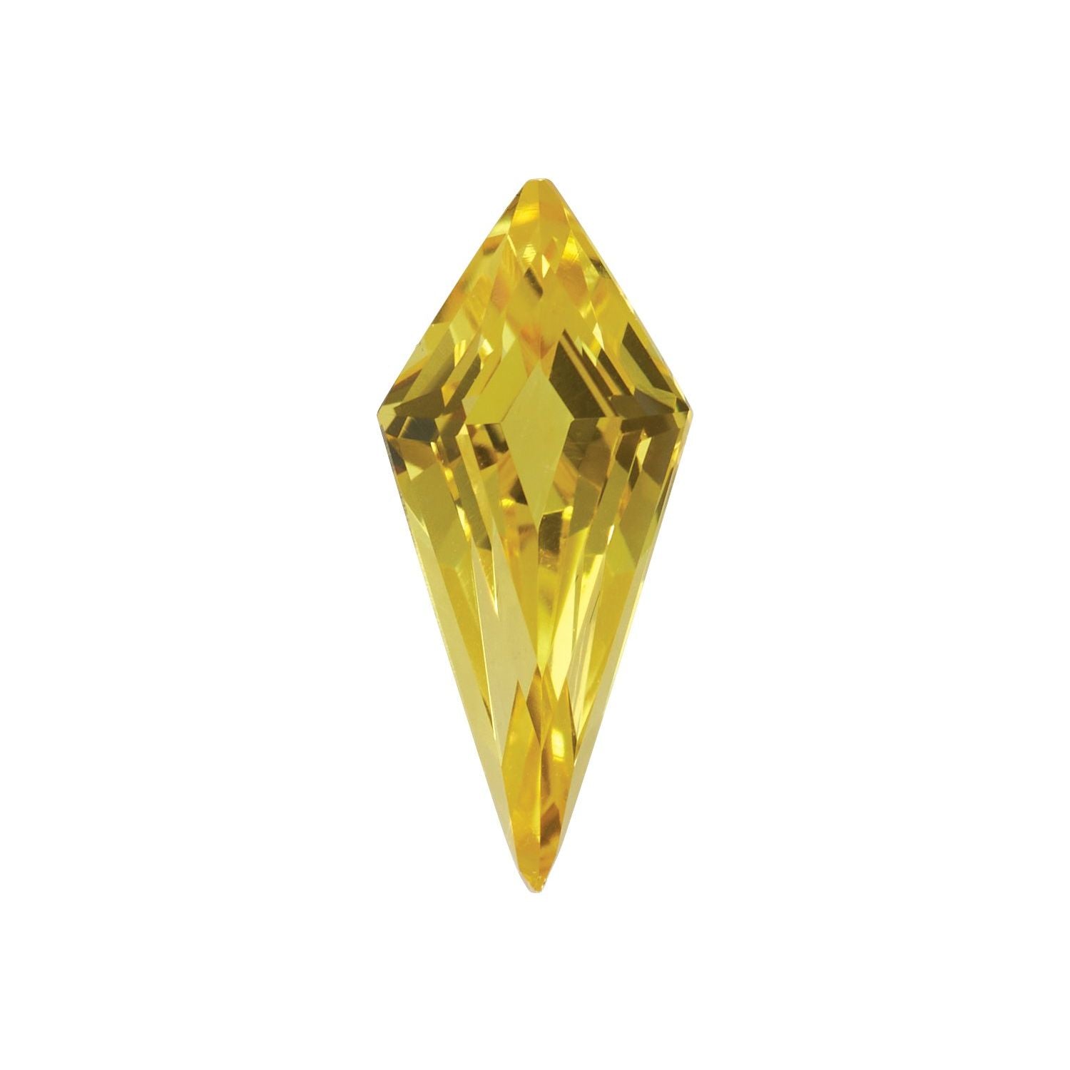 6x3 mm Kite Lab-Grown Yellow Sapphire – Step-Cut – Eye-Clean Quality — Sapphire Row