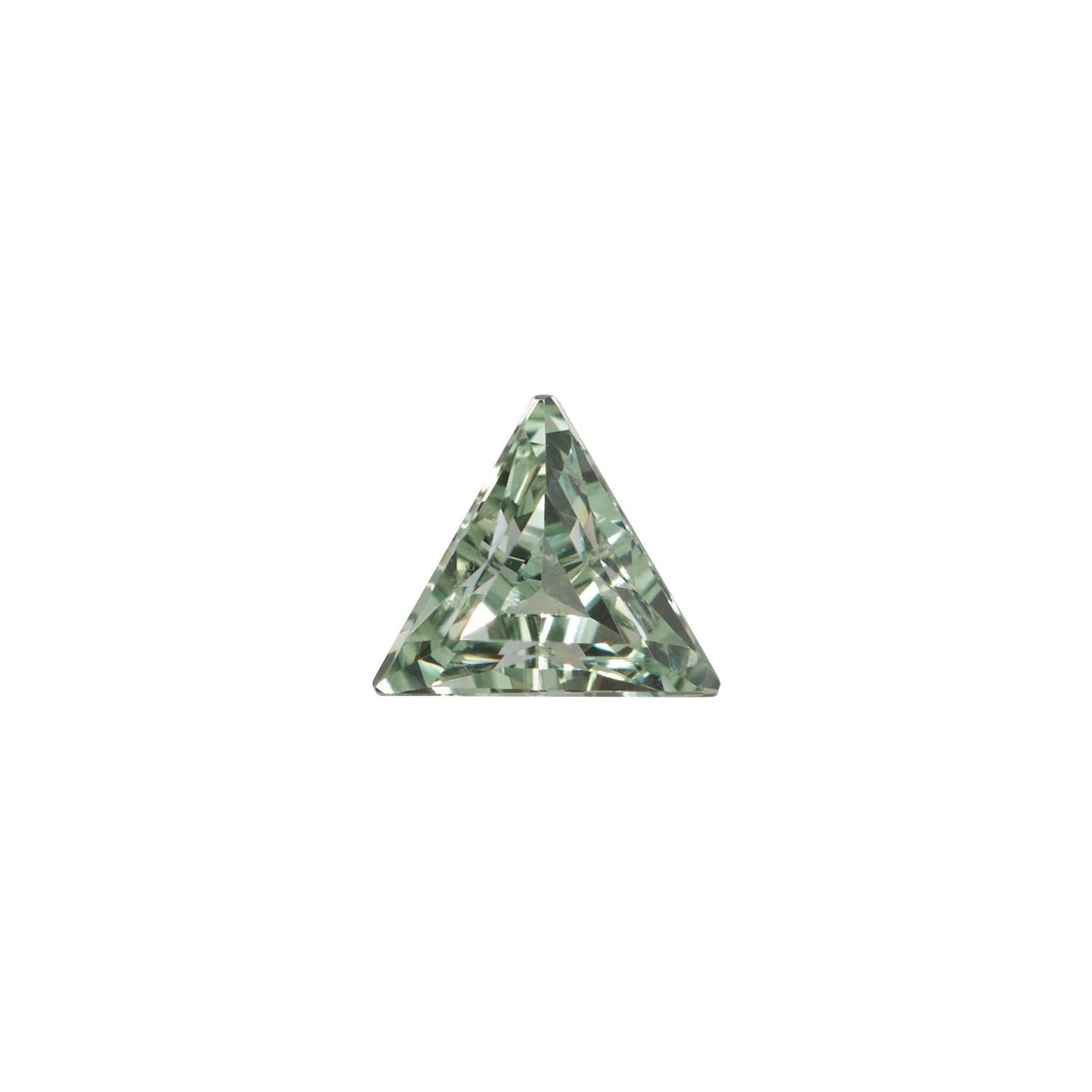 3 mm Triangle Lab-Grown Green Sapphire – Step-Cut – Eye-Clean Quality — Sapphire Row