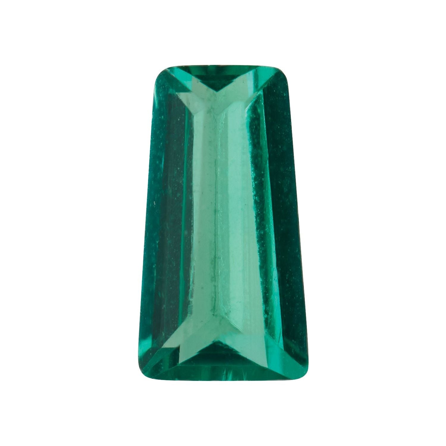 1.75x1.25 mm Tapered Baguette Lab-Grown Green Emerald – Step-Cut – Eye-Clean Quality — Sapphire Row