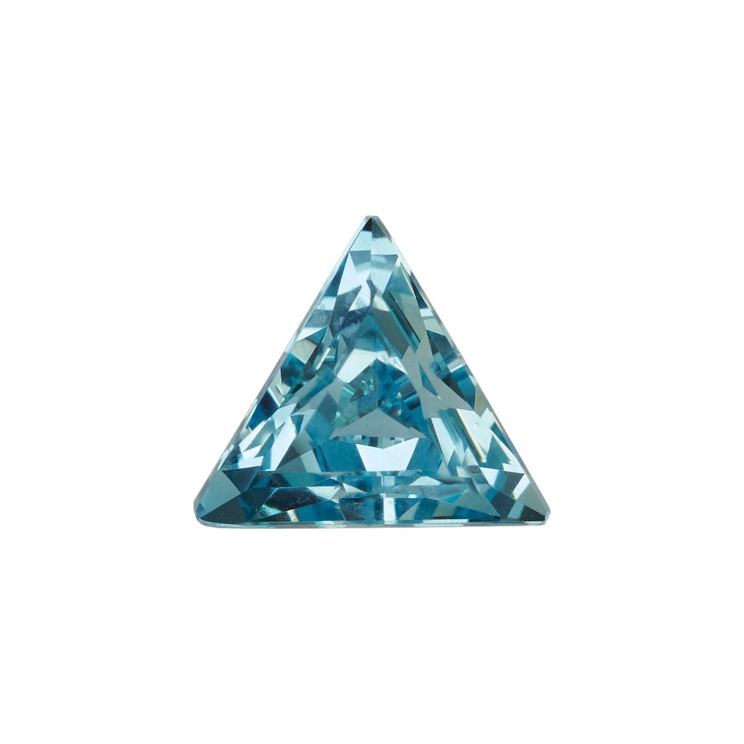 3 mm Triangle Lab-Grown Aqua Sapphire – Step-Cut – Eye-Clean Quality — Sapphire Row