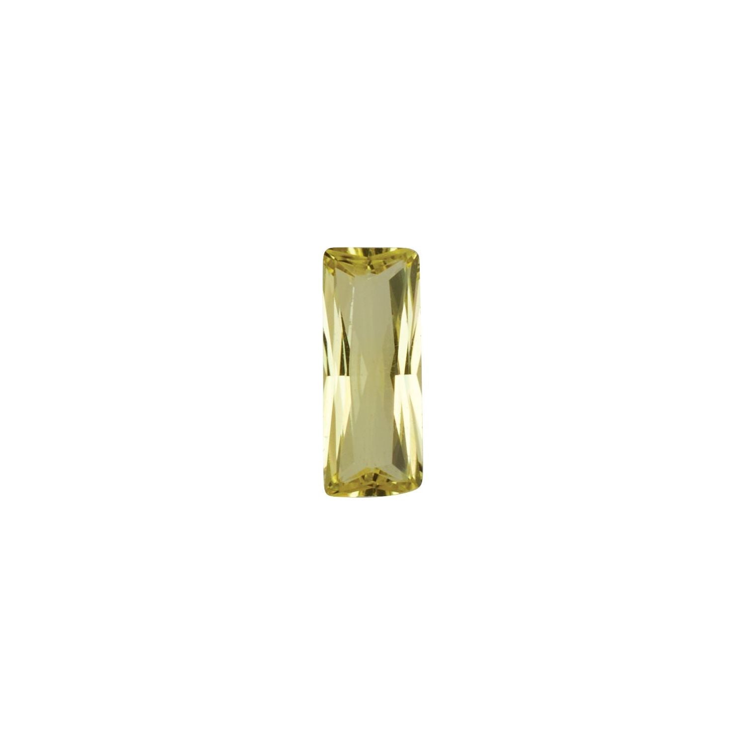3.5x2 mm Straight Baguette Lab-Grown Yellow Sapphire – Faceted Cut – Eye-Clean Quality — Sapphire Row