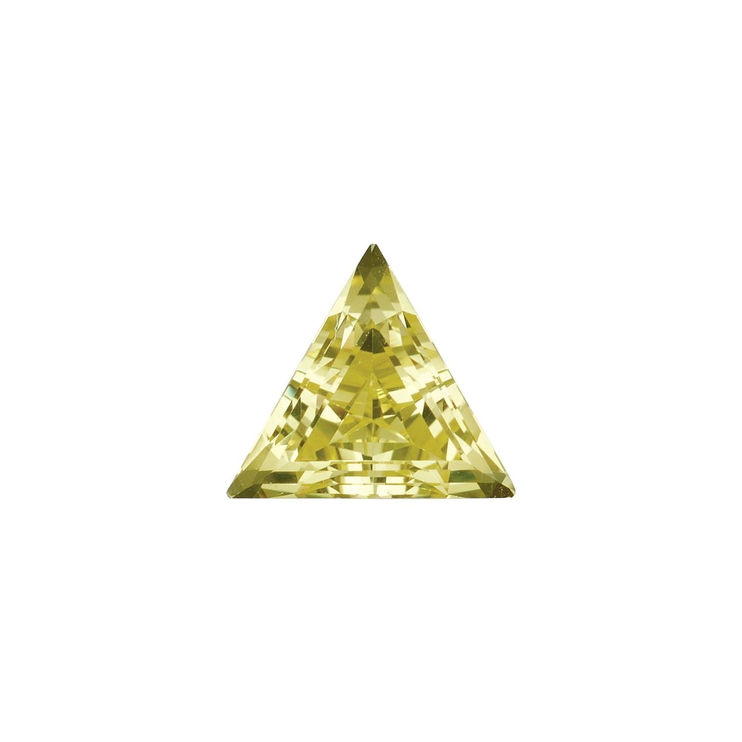 6 mm Triangle Lab-Grown Yellow Sapphire – Step-Cut – Eye-Clean Quality — Sapphire Row