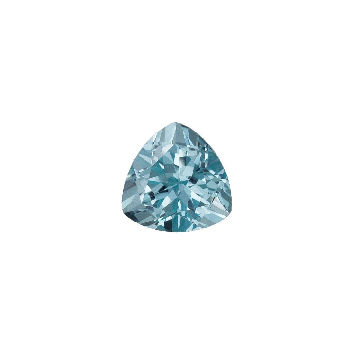 8 mm Trillion Lab-Grown Aqua Sapphire – Faceted Cut – Eye-Clean Quality — Sapphire Row