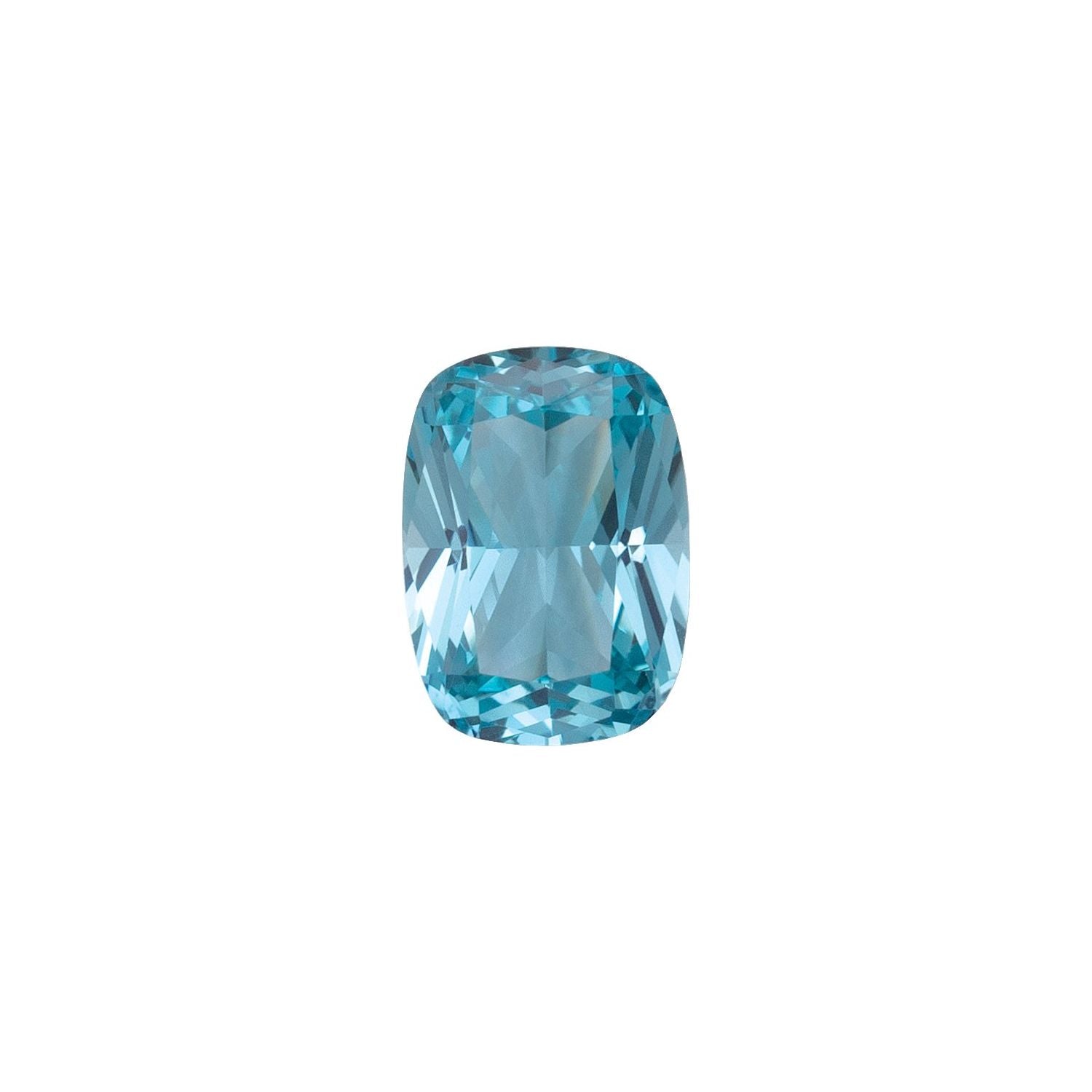 8x6 mm Antique Cushion Lab-Grown Aqua Sapphire – Faceted Cut – Eye-Clean Quality — Sapphire Row