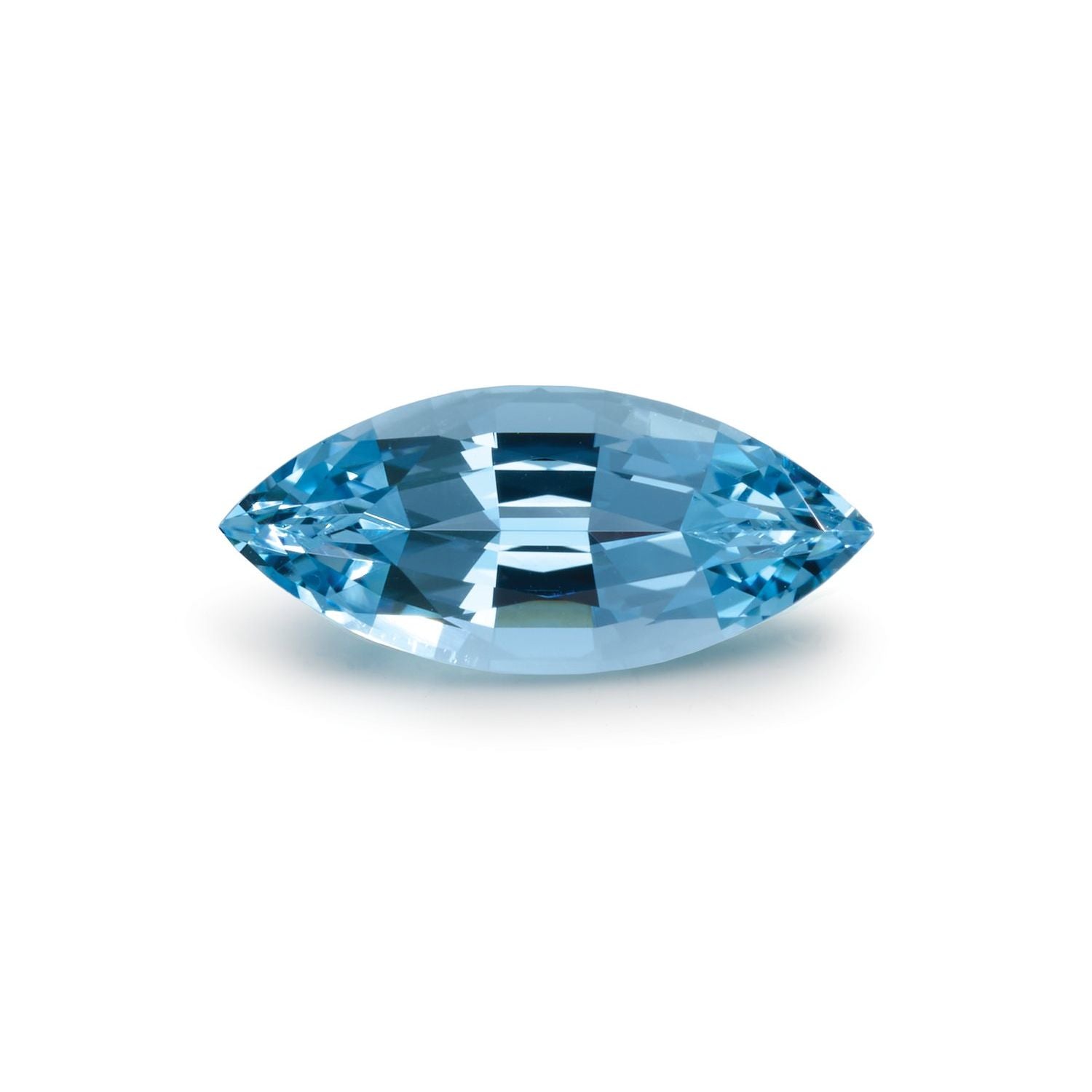 3.37 ct natural blue aquamarine from Madagascar, marquise cut | Sapphire Row