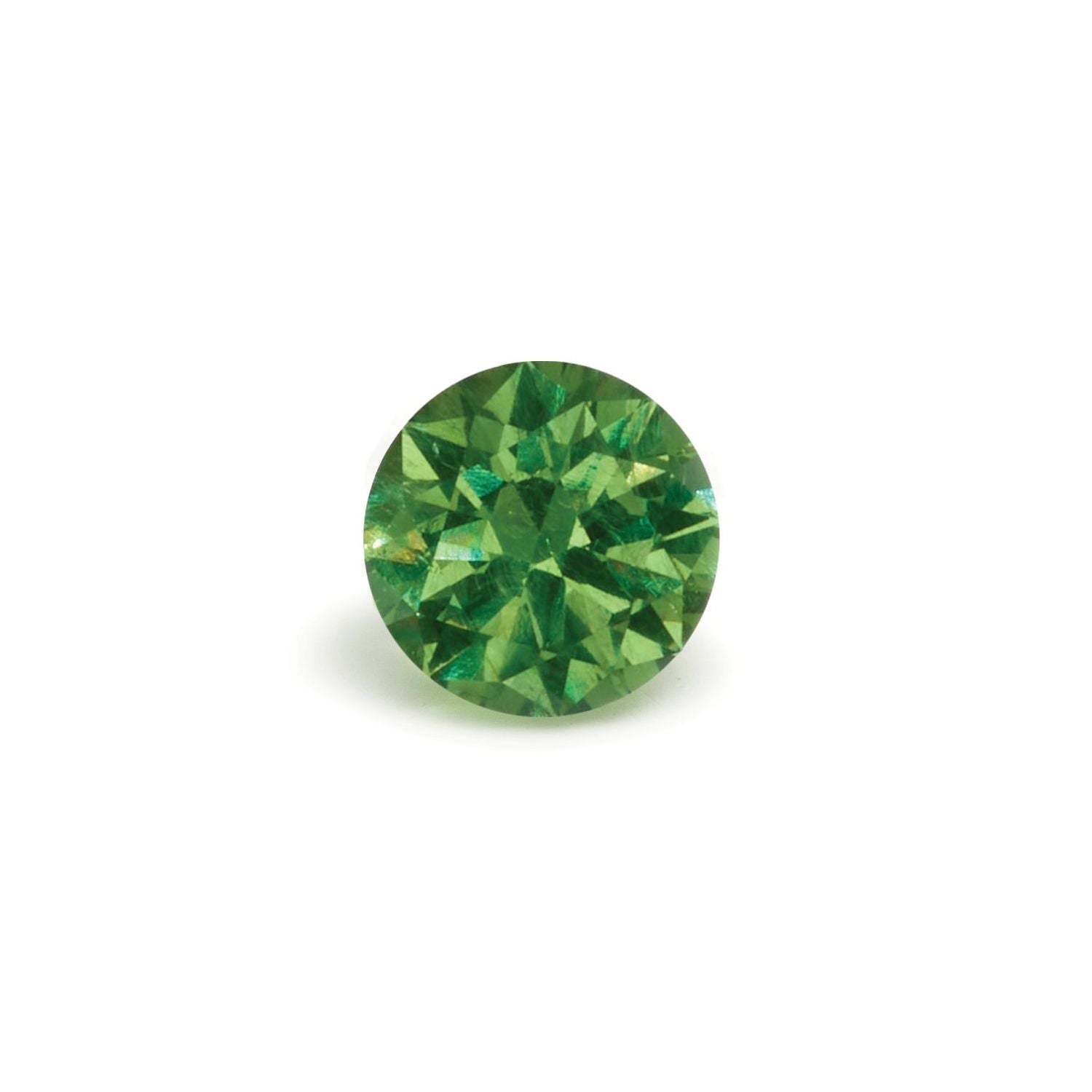 1.08 ct Round Natural Natural Demantoid Garnet Demantoid Garnet – Faceted Cut – N/A Certified — Sapphire Row