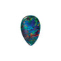 10x7 mm Pear Natural Black Opal – Cabochon Cut – Standard Quality — Sapphire Row