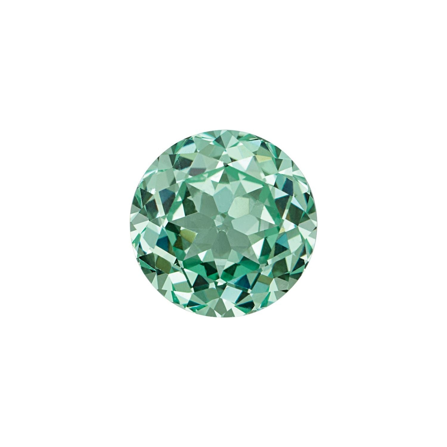 12 mm Round Lab-Grown Mint Green Sapphire – Faceted Cut – Eye-Clean Quality — Sapphire Row