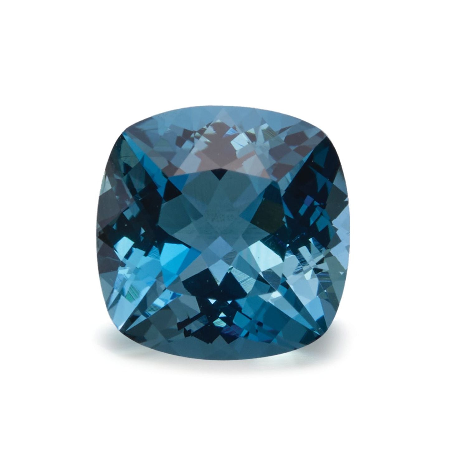 2.42 ct Cushion Natural Natural Aquamarine Aquamarine – Faceted Cut – N/A Certified — Sapphire Row