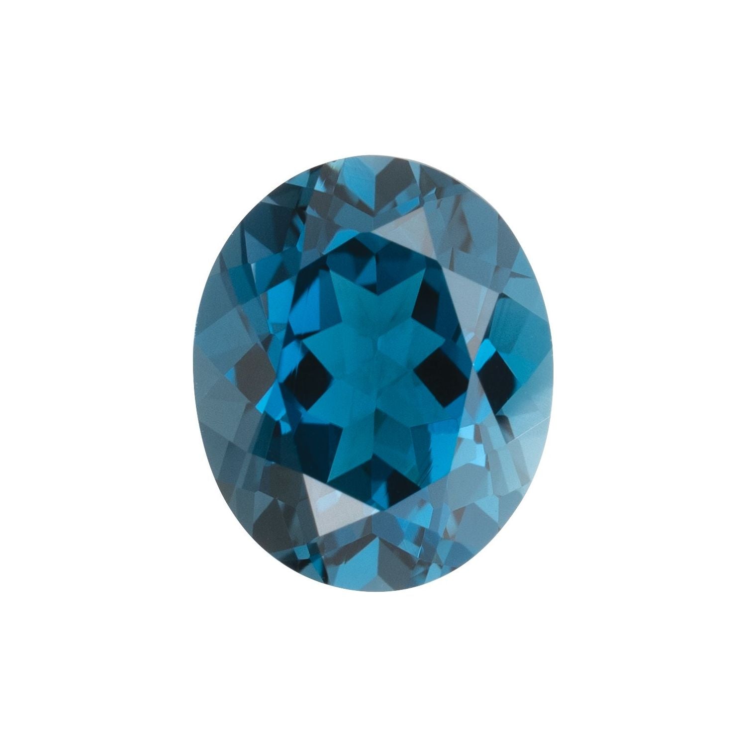 9x7 mm Oval Natural London Blue Topaz – Faceted Cut – AA Quality — Sapphire Row