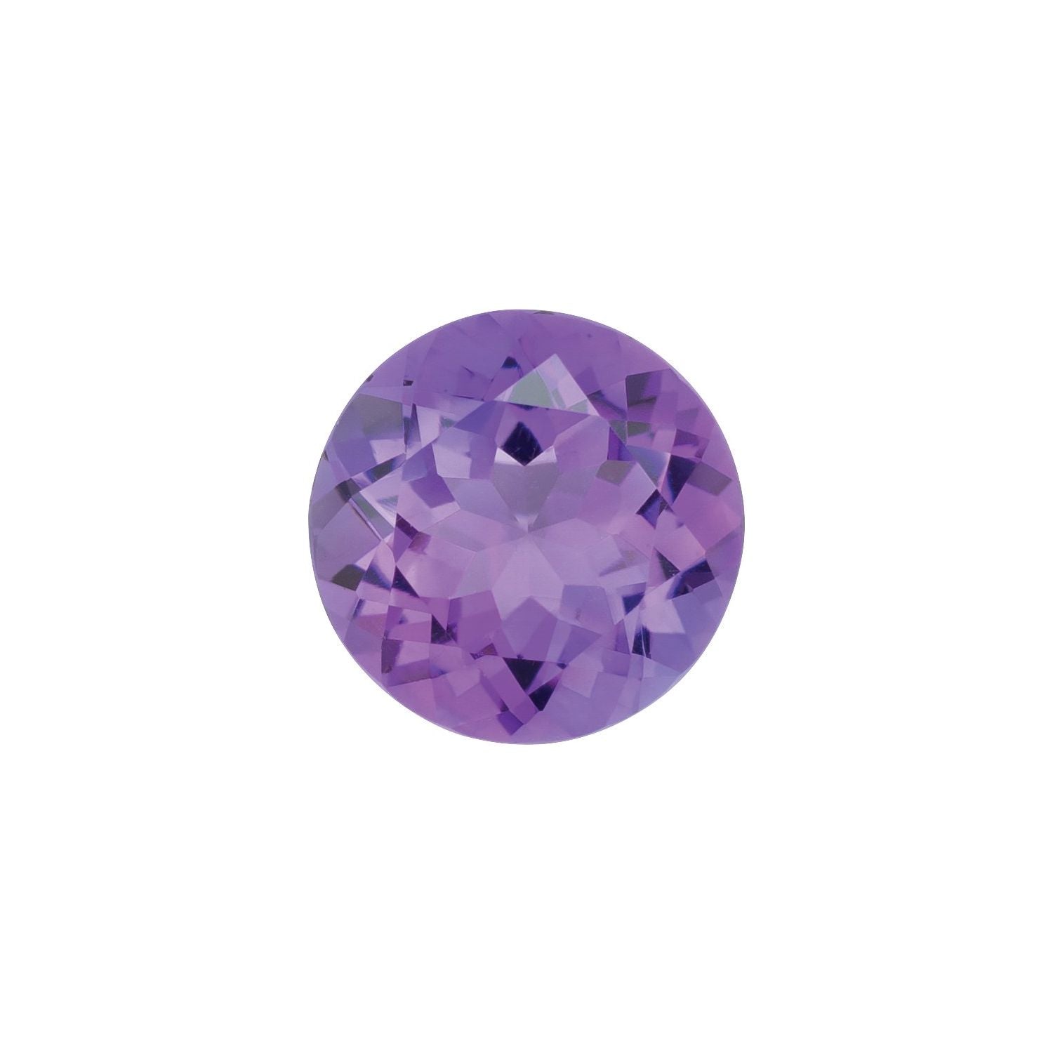 8 mm Round Natural Purple Amethyst – Faceted Cut – A Quality — Sapphire Row