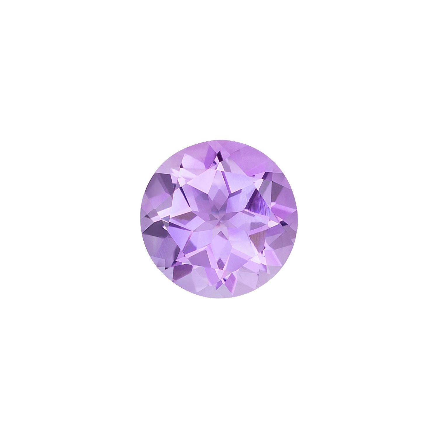 7 mm Round Natural Purple Amethyst – Faceted Cut – B Quality — Sapphire Row