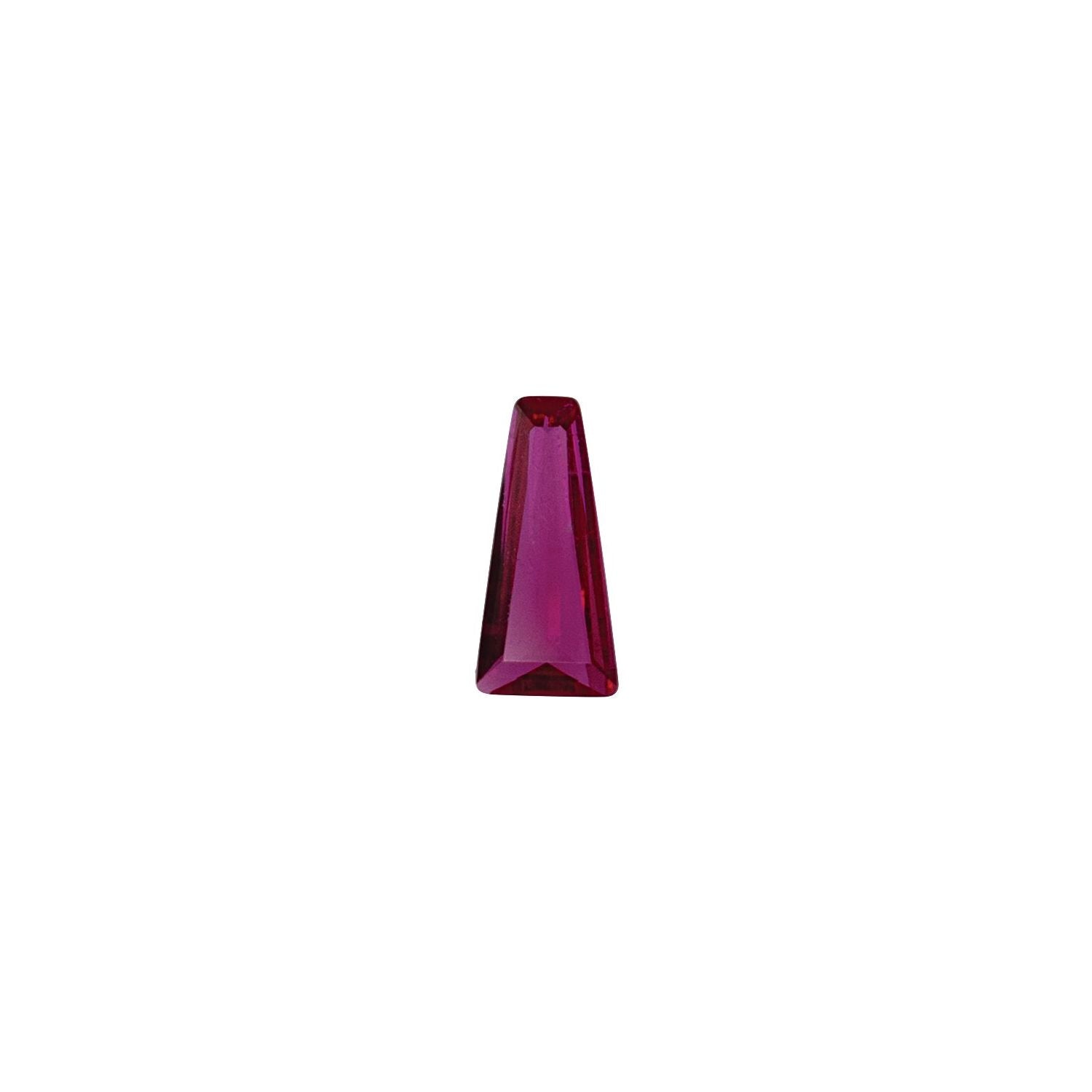 1.75x1.5 mm Tapered Baguette Lab-Grown Red Ruby – Step-Cut – Eye-Clean Quality — Sapphire Row