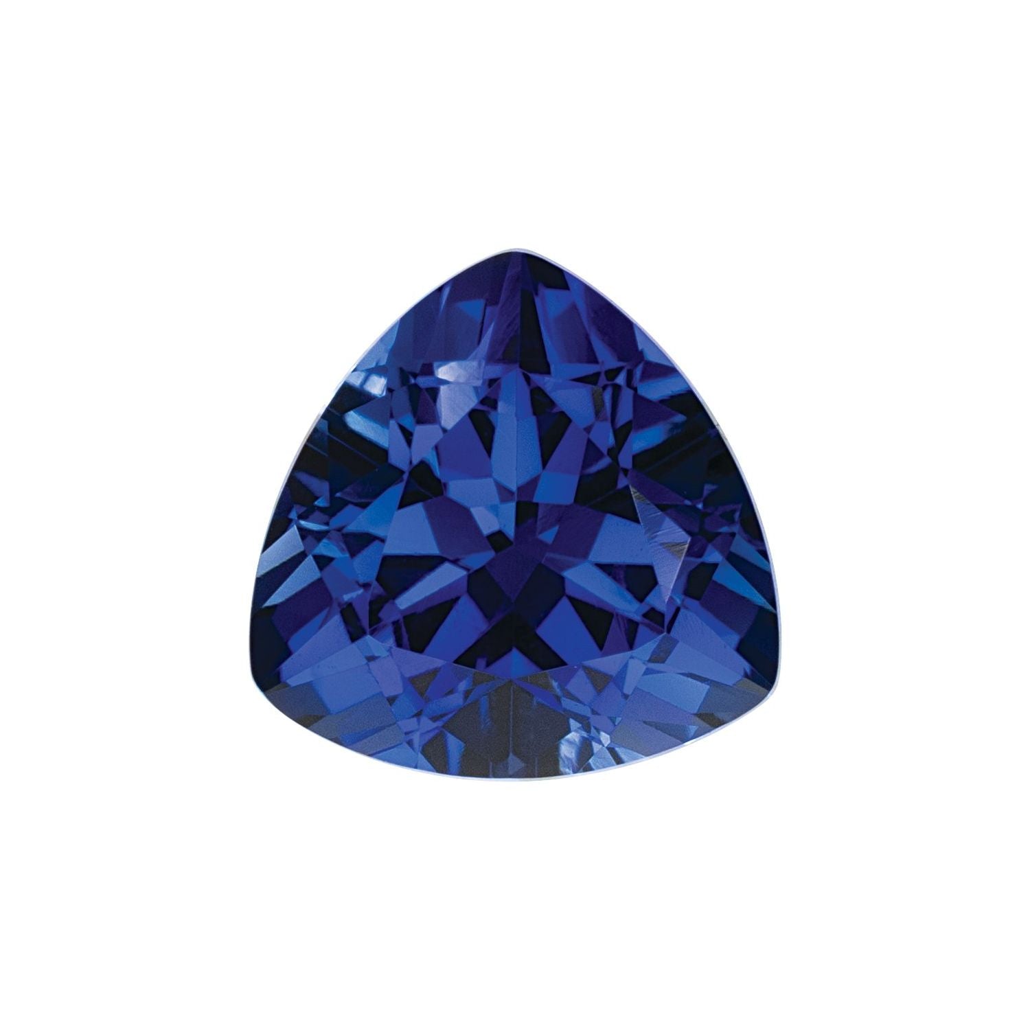 4.5 mm Trillion Lab-Grown Blue Sapphire – Faceted Cut – Eye-Clean Quality — Sapphire Row