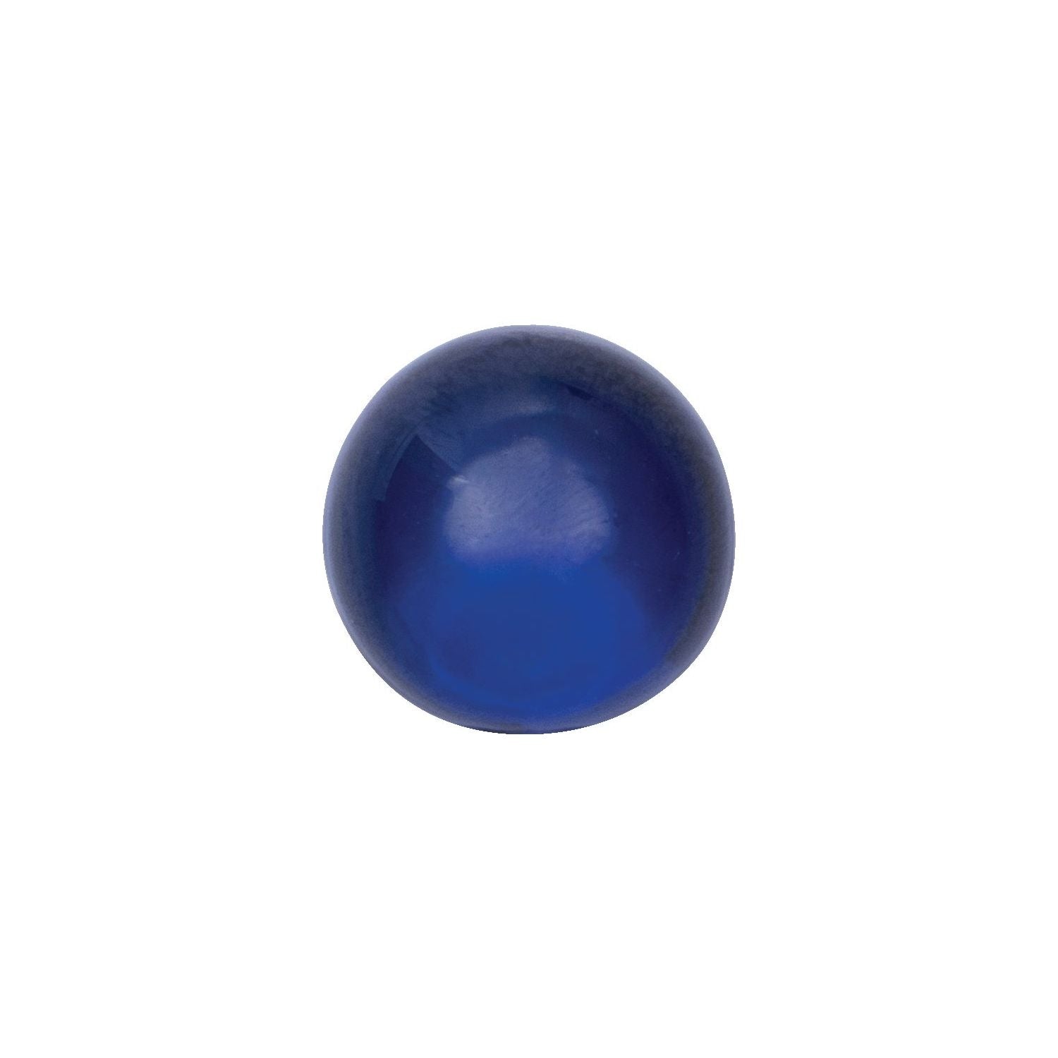 2.75 mm Round Lab-Grown Blue Sapphire – Cabochon Cut – Eye-Clean Quality — Sapphire Row