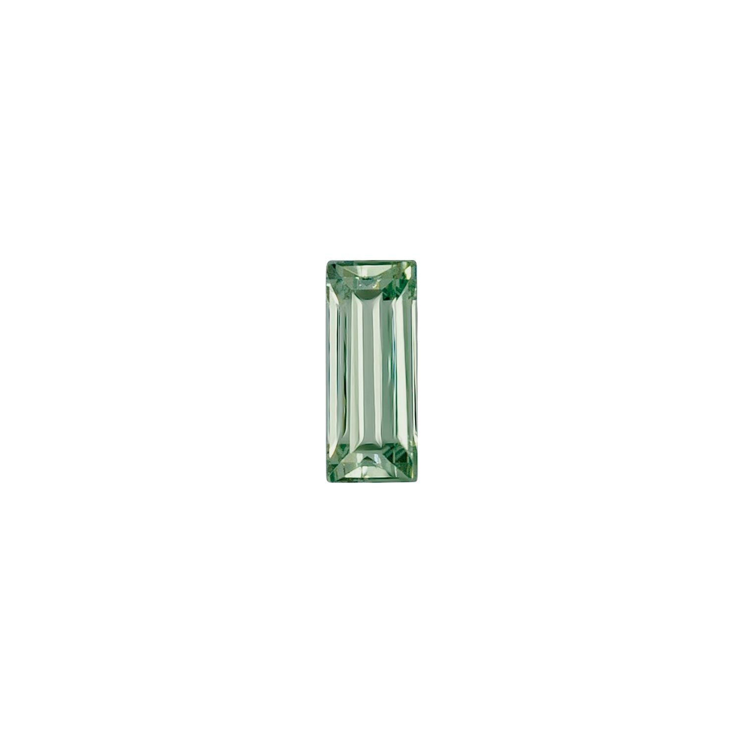 4.5x2.5 mm Straight Baguette Lab-Grown Green Sapphire – Step-Cut – Eye-Clean Quality — Sapphire Row