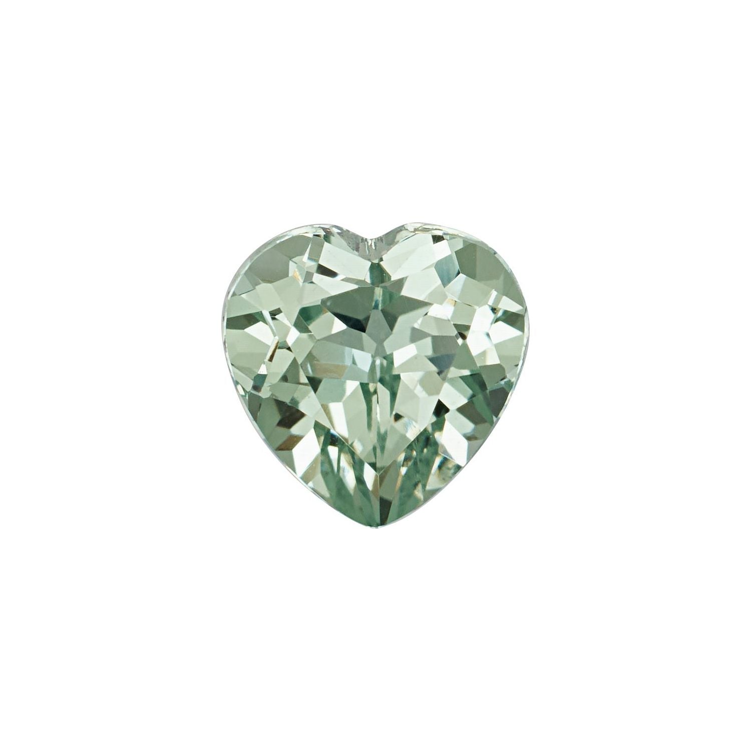 3 mm Heart Lab-Grown Green Sapphire – Faceted Cut – Eye-Clean Quality — Sapphire Row