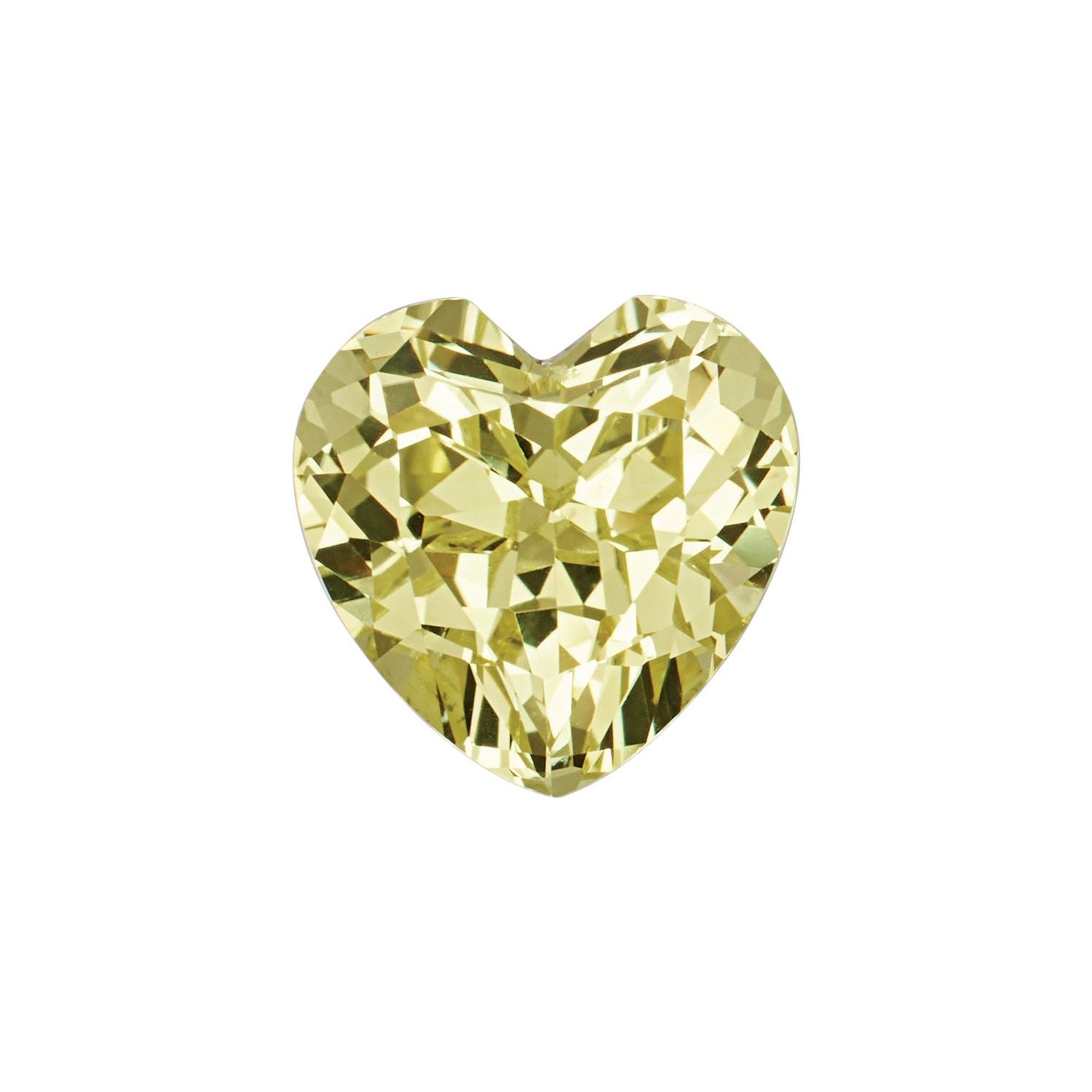 3 mm Heart Lab-Grown Yellow Sapphire – Faceted Cut – Eye-Clean Quality — Sapphire Row
