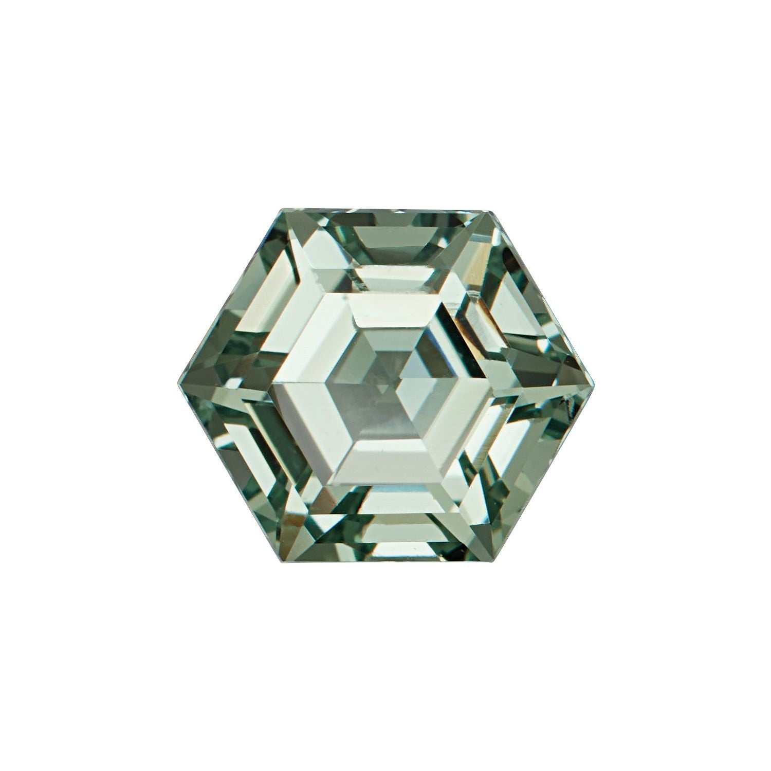 5 mm Hexagon Lab-Grown Green Sapphire – Step-Cut – Eye-Clean Quality — Sapphire Row