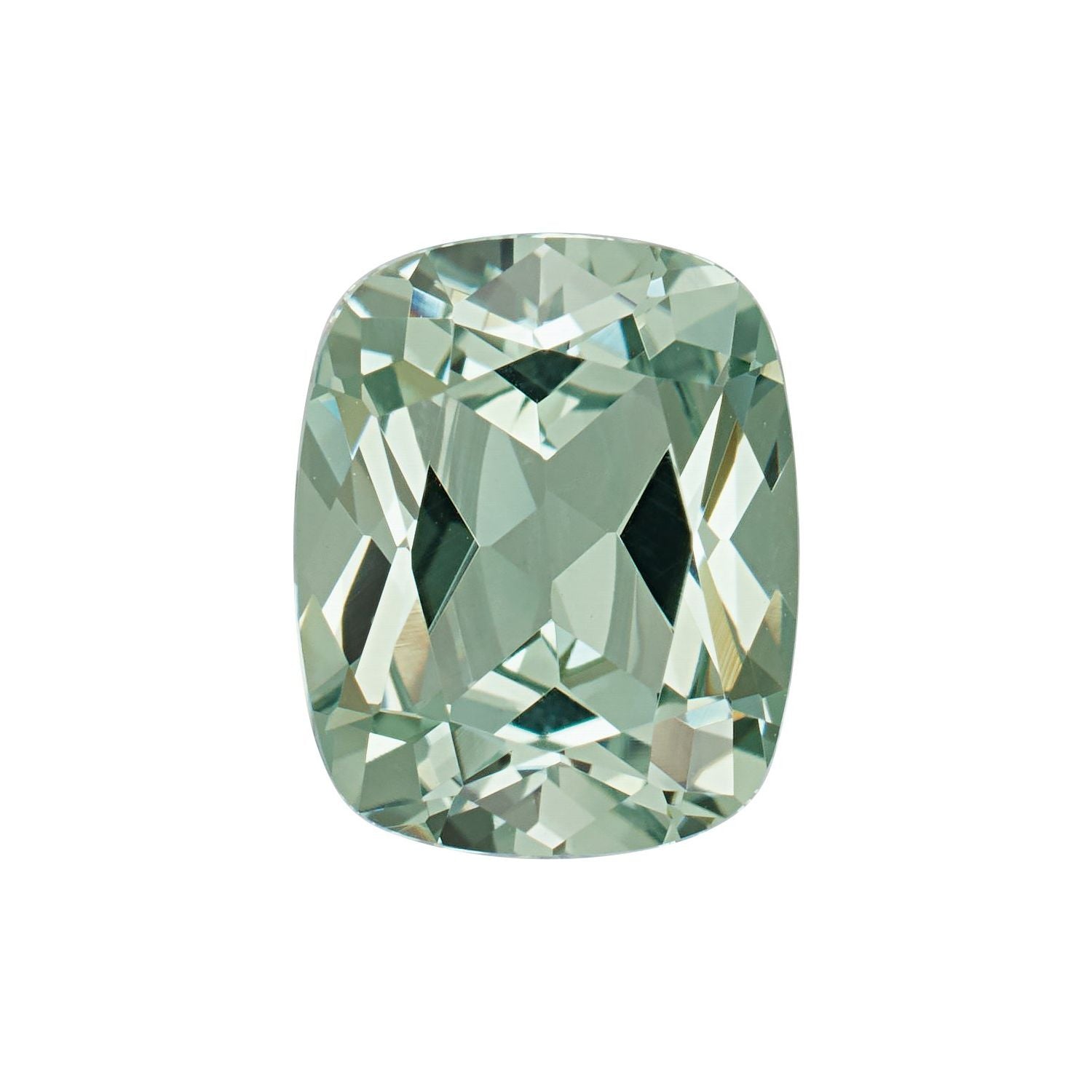 9x7 mm Antique Cushion Lab-Grown Green Sapphire – Faceted Cut – Eye-Clean Quality — Sapphire Row