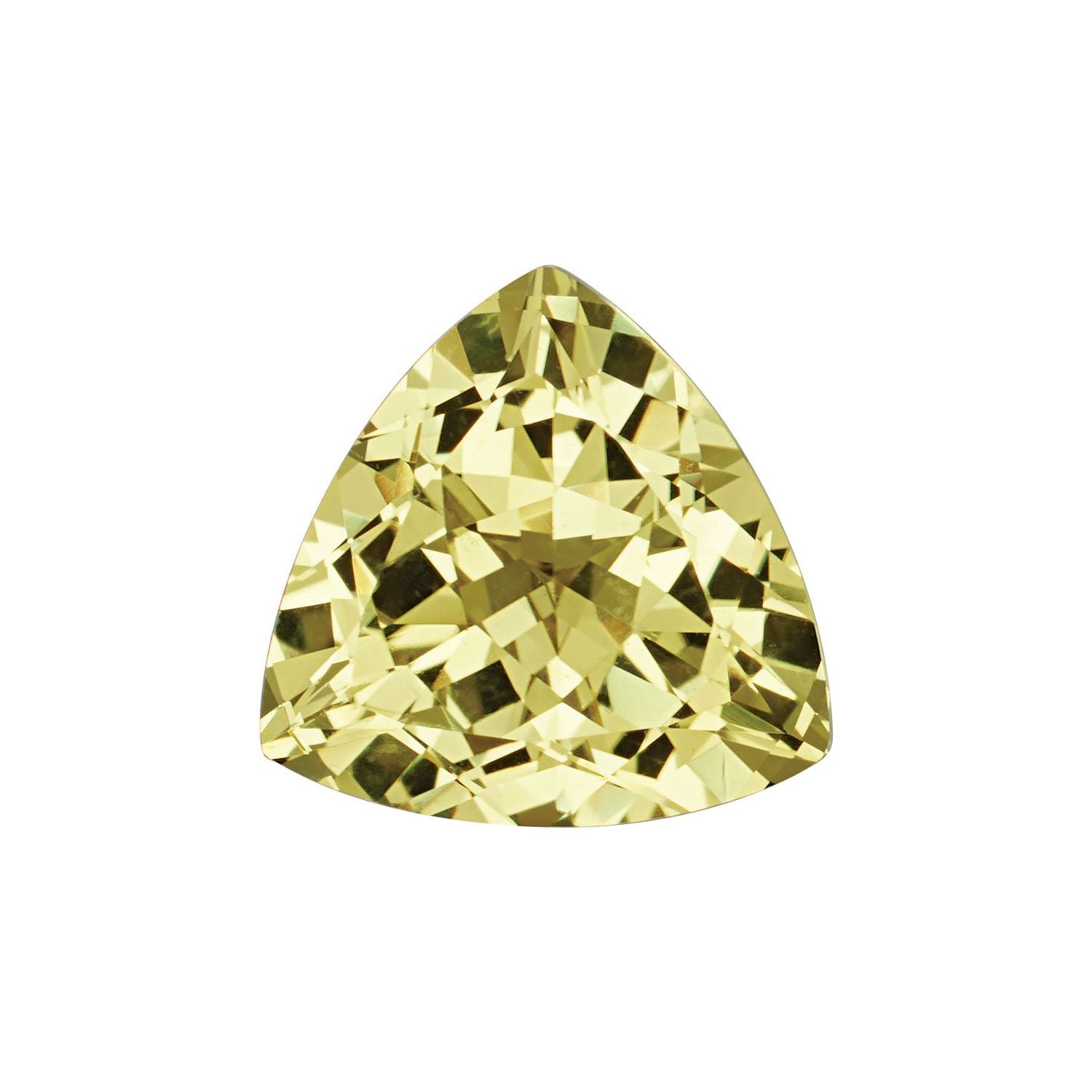 6 mm Trillion Lab-Grown Yellow Sapphire – Faceted Cut – Eye-Clean Quality — Sapphire Row