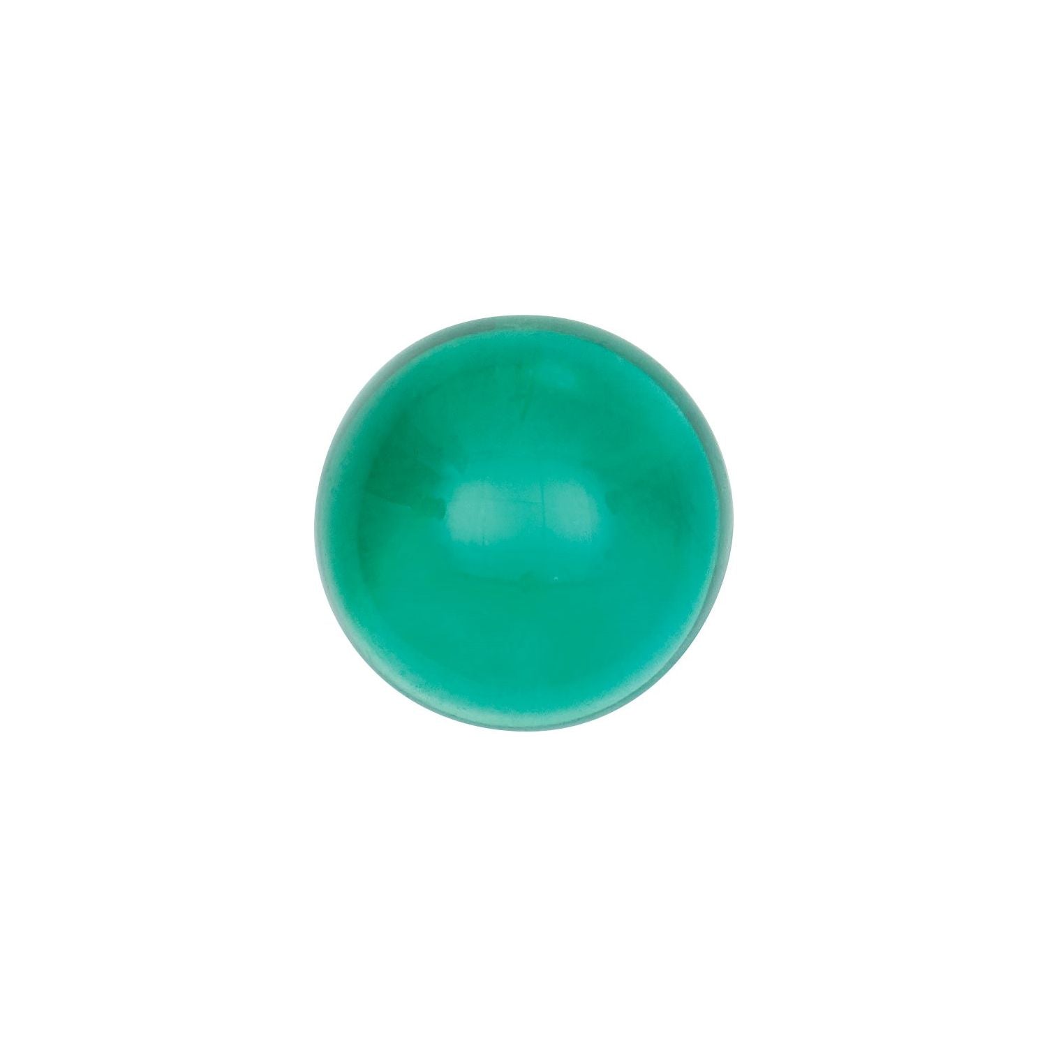 2 mm Round Lab-Grown Green Emerald – Cabochon Cut – Eye-Clean Quality — Sapphire Row