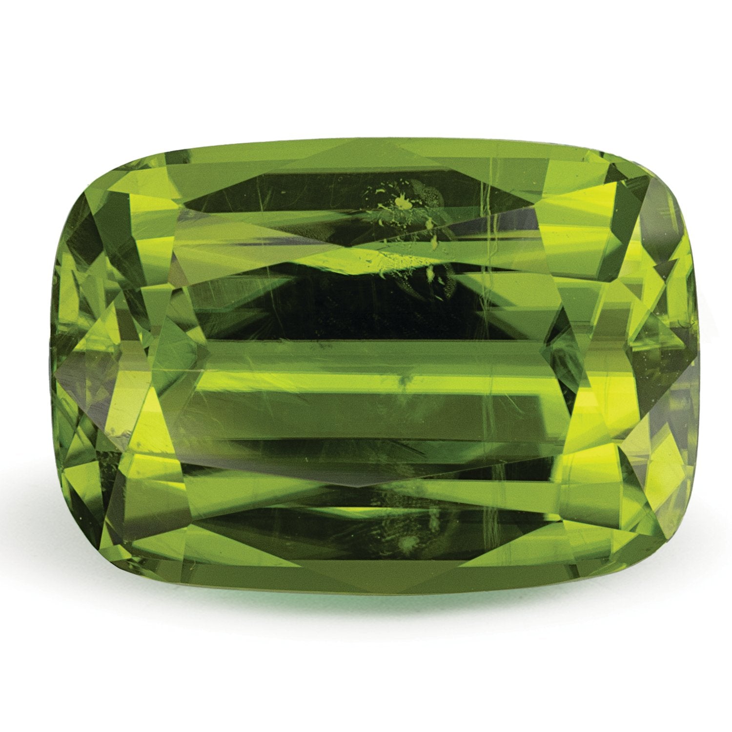 12.21 ct Antique Cushion Natural Natural Peridot Peridot – Faceted Cut – N/A Certified — Sapphire Row