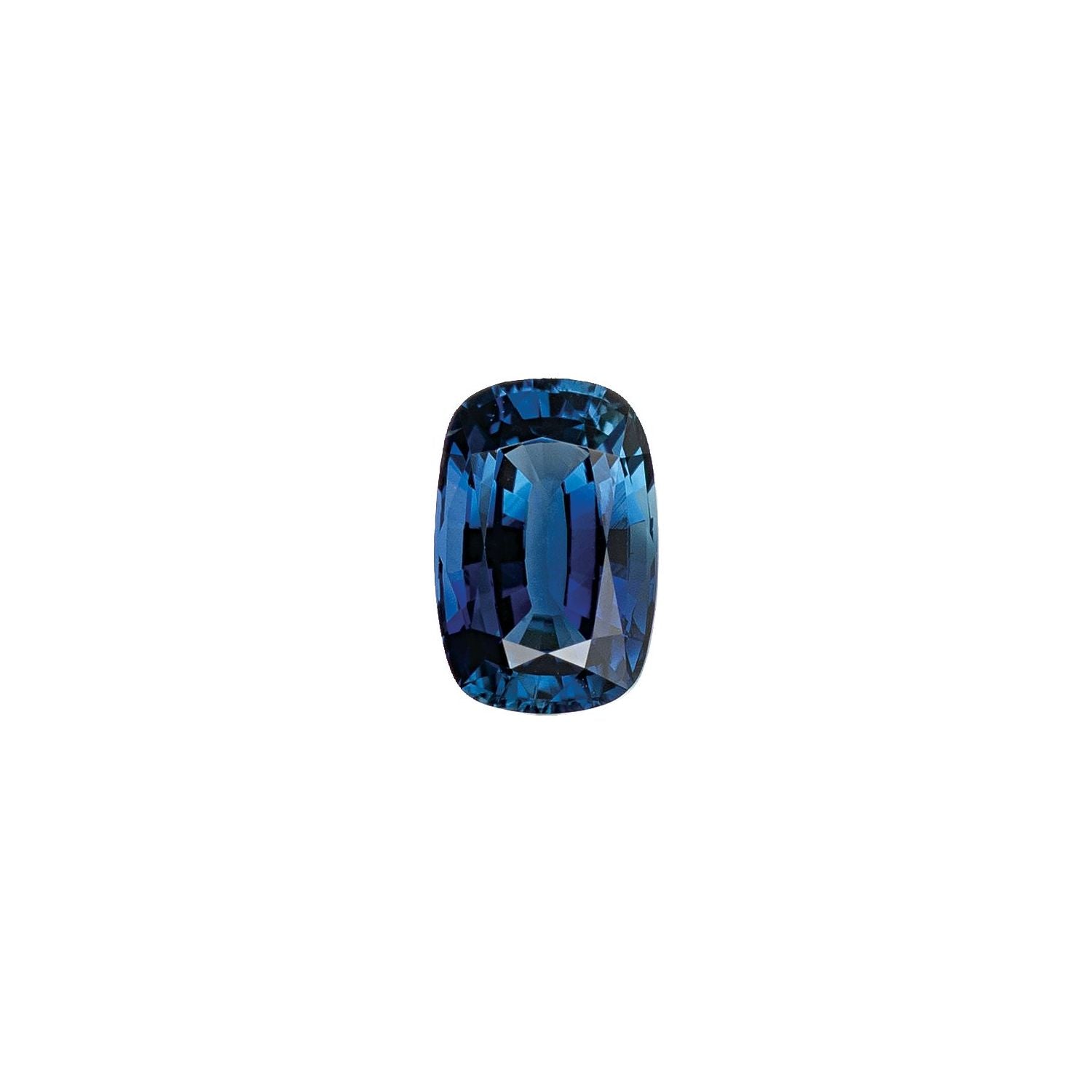 10x8 mm Antique Cushion Natural Blue Sapphire – Faceted Cut – B Quality — Sapphire Row