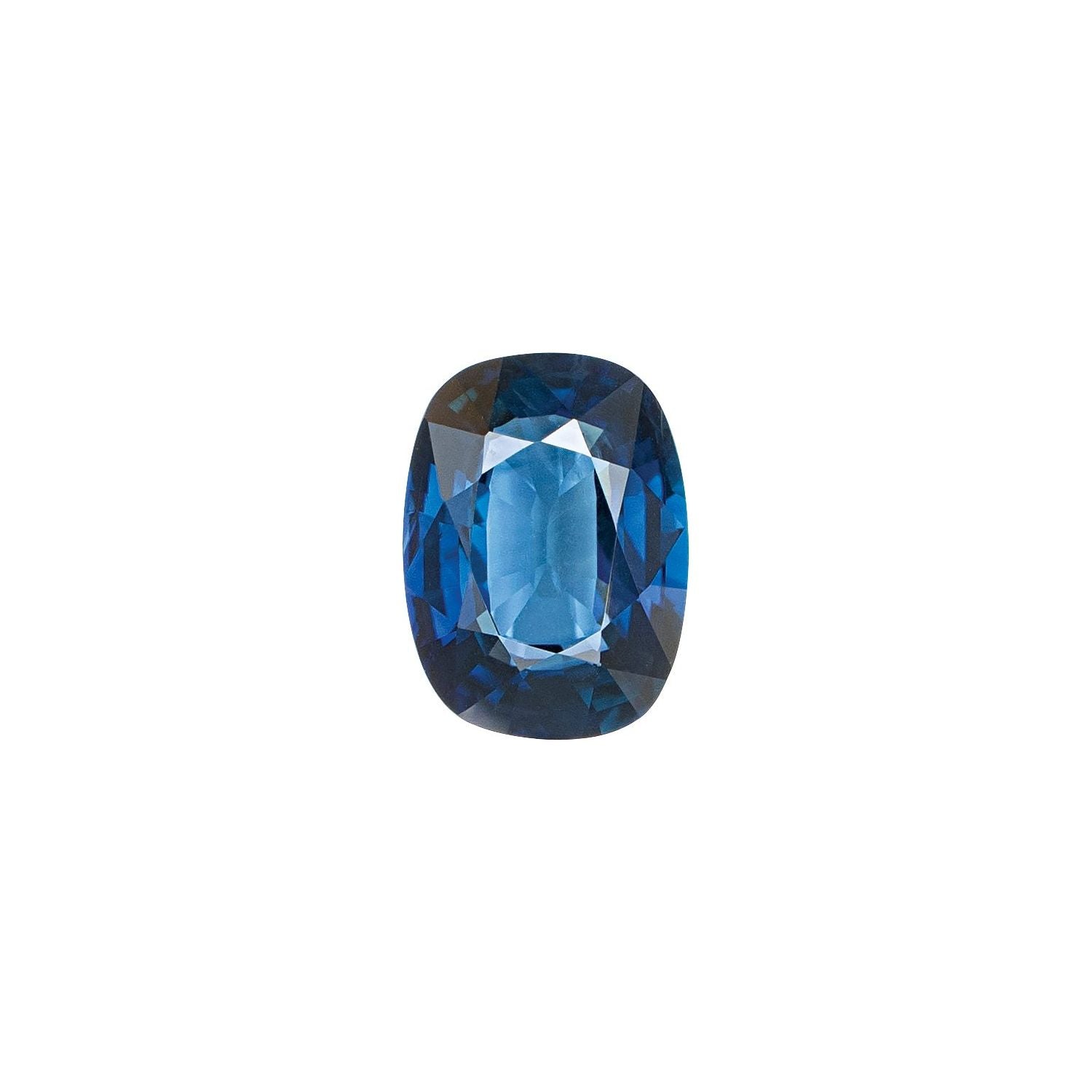 9x7 mm Antique Cushion Natural Blue Sapphire – Faceted Cut – A Quality — Sapphire Row