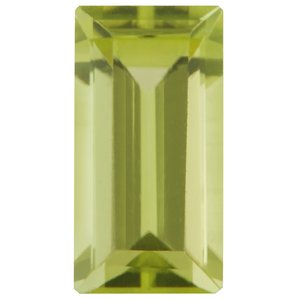 Lot of 10 – 4x2 mm Straight Baguette Natural Arizona Green Peridot – Step-Cut – AA Quality — Sapphire Row