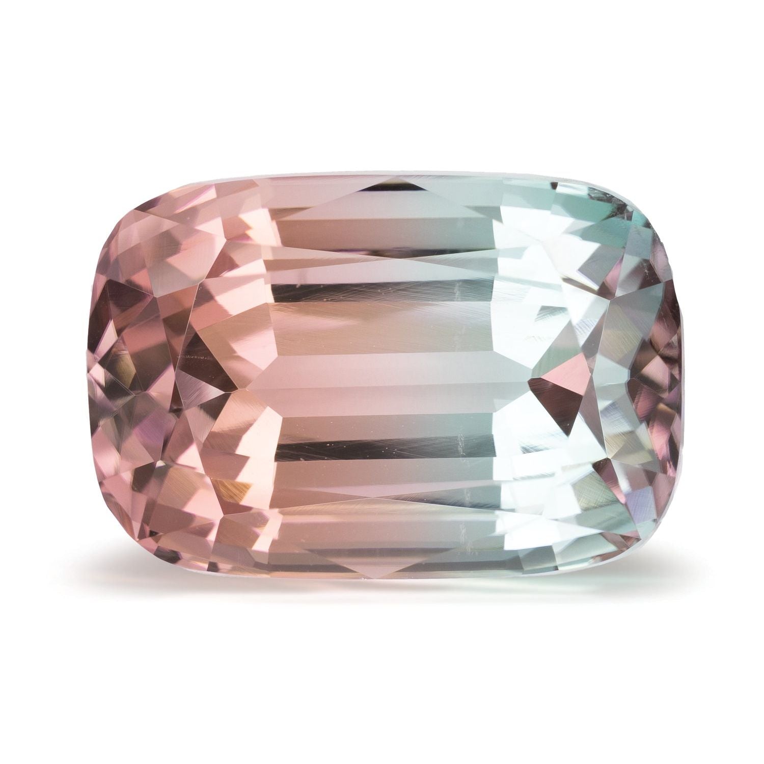 38.67 ct Antique Cushion Natural Natural Tourmaline Tourmaline – Faceted Cut – N/A Certified — Sapphire Row