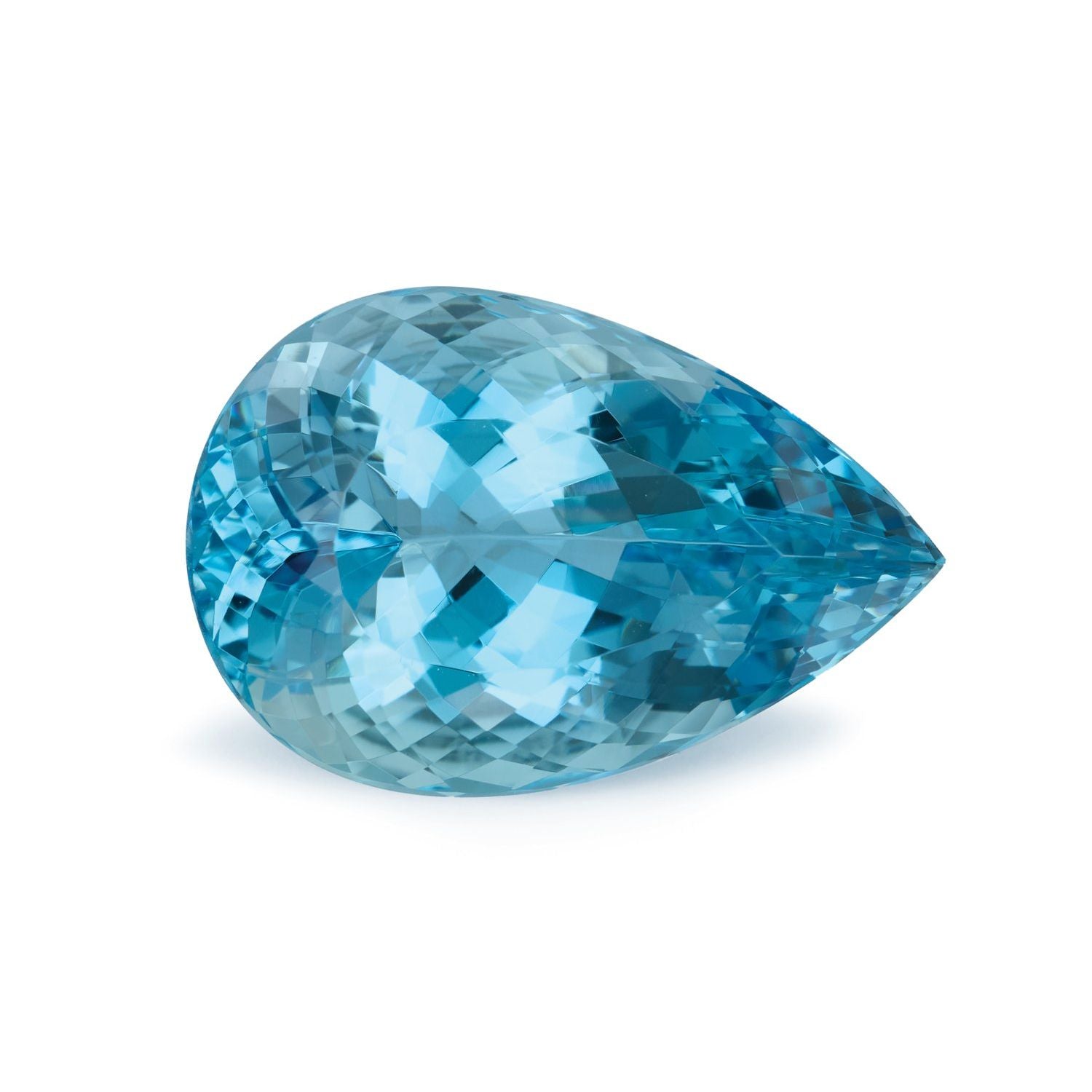 19.79 ct Pear Natural Natural Aquamarine Aquamarine – Faceted Cut – N/A Certified — Sapphire Row