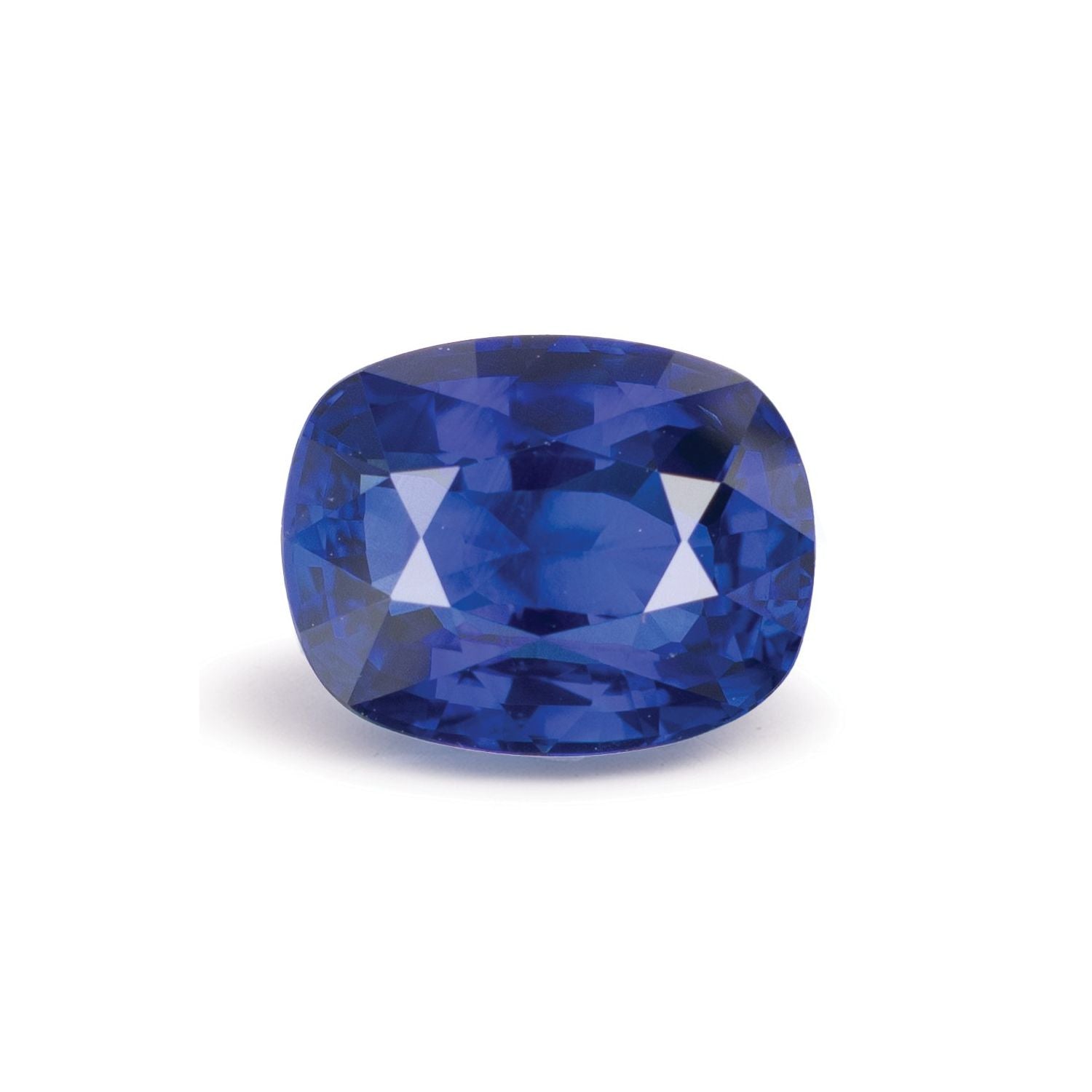 3.46 ct natural blue sapphire from Sri Lanka, antique cushion cut | Sapphire Row