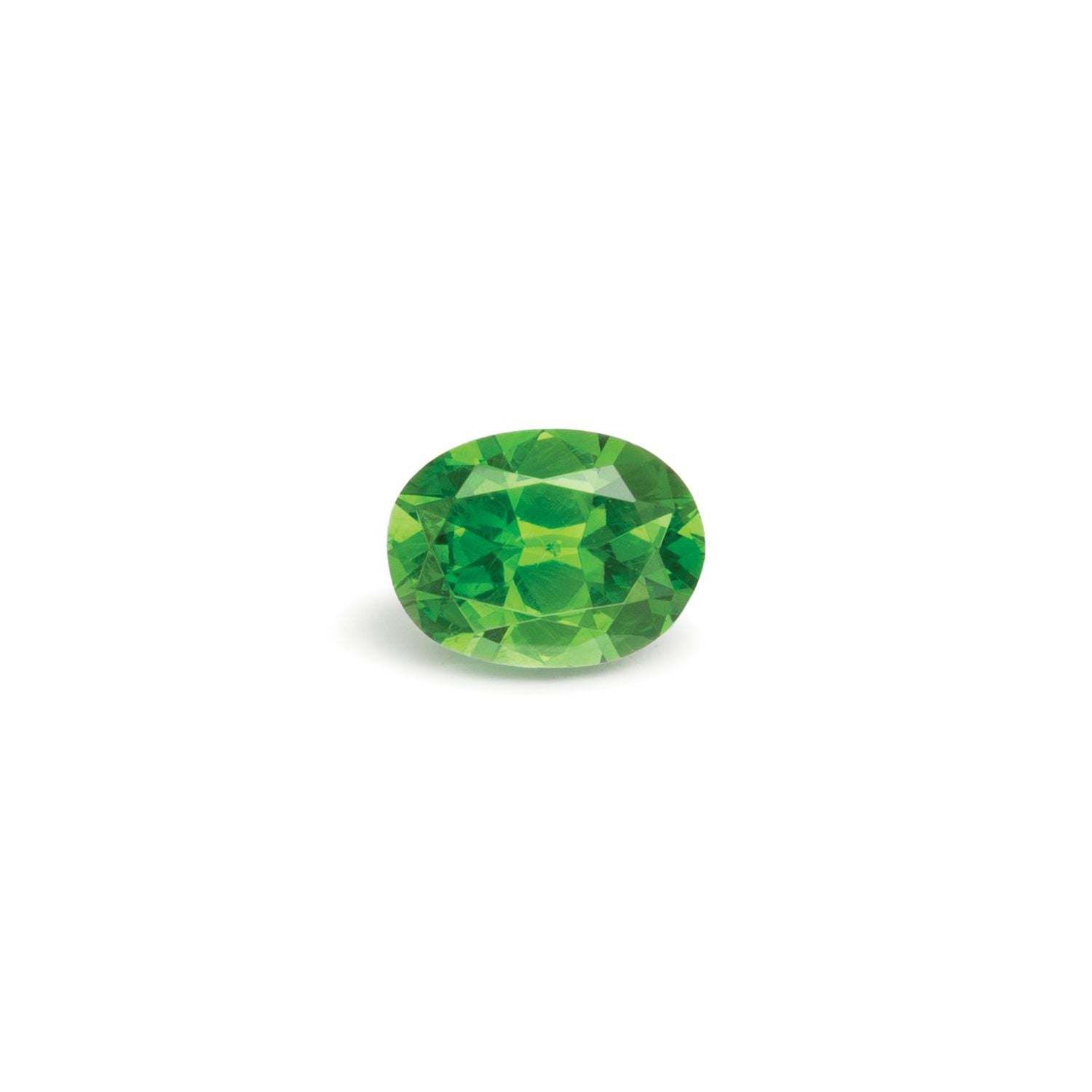 0.52 ct Oval Natural Natural Demantoid Garnet Demantoid Garnet – Faceted Cut – N/A Certified — Sapphire Row