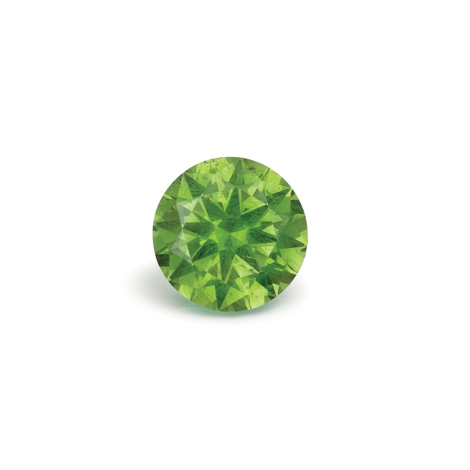 1.06 ct Round Natural Natural Demantoid Garnet Demantoid Garnet – Faceted Cut – N/A Certified — Sapphire Row