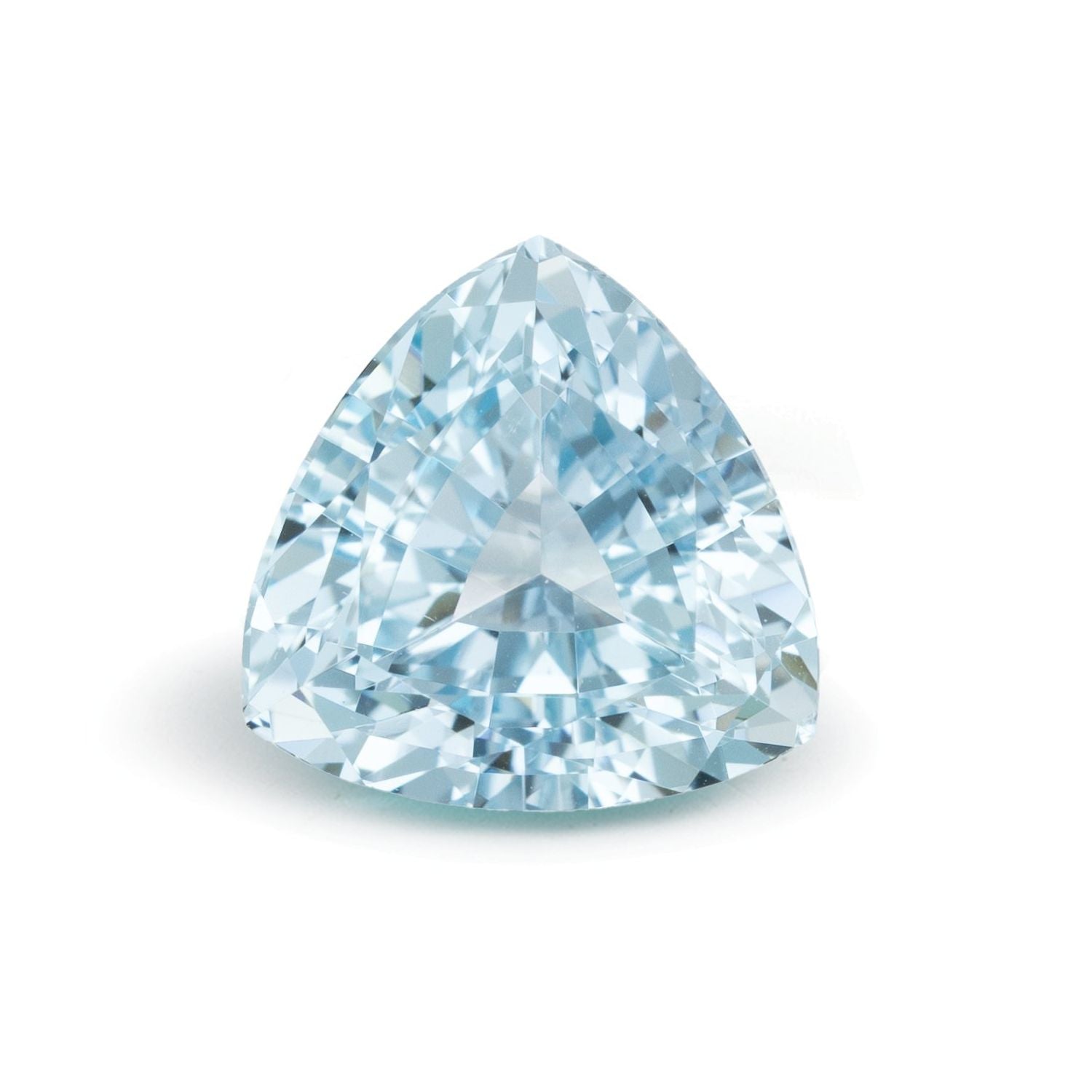 3.57 ct Trillion Natural Natural Aquamarine Aquamarine – Faceted Cut – N/A Certified — Sapphire Row