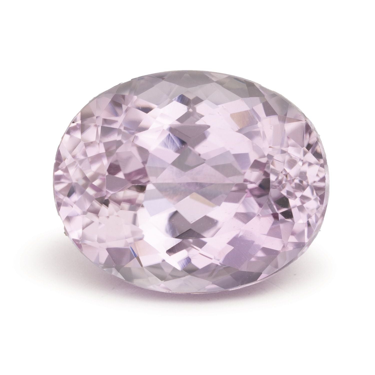 23.52 ct Oval Natural Natural Kunzite Kunzite – Faceted Cut – N/A Certified — Sapphire Row