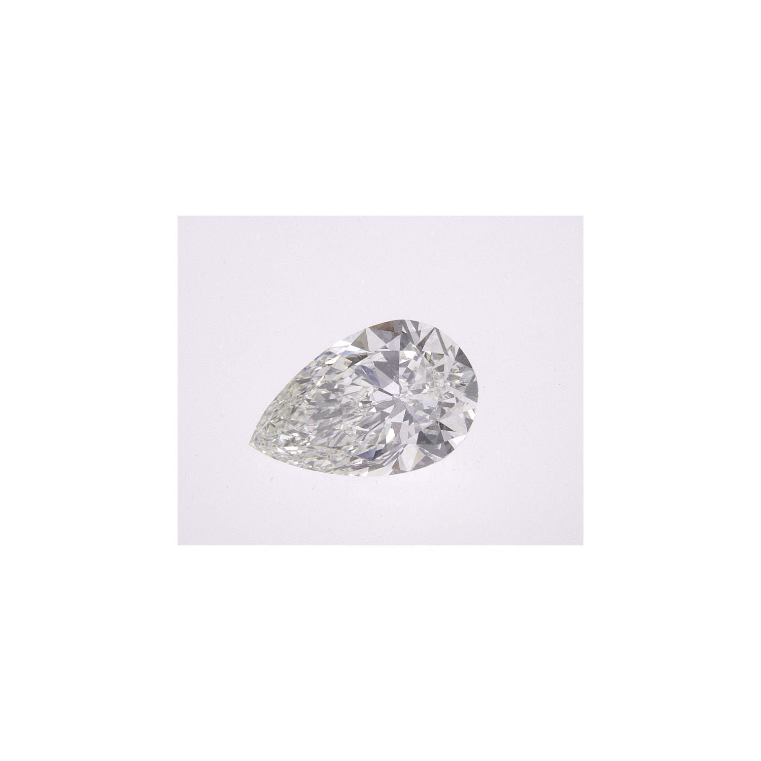 1.00 ct Pear Natural Diamond – I SI1 – Faceted Cut – GIA Certified — Sapphire Row