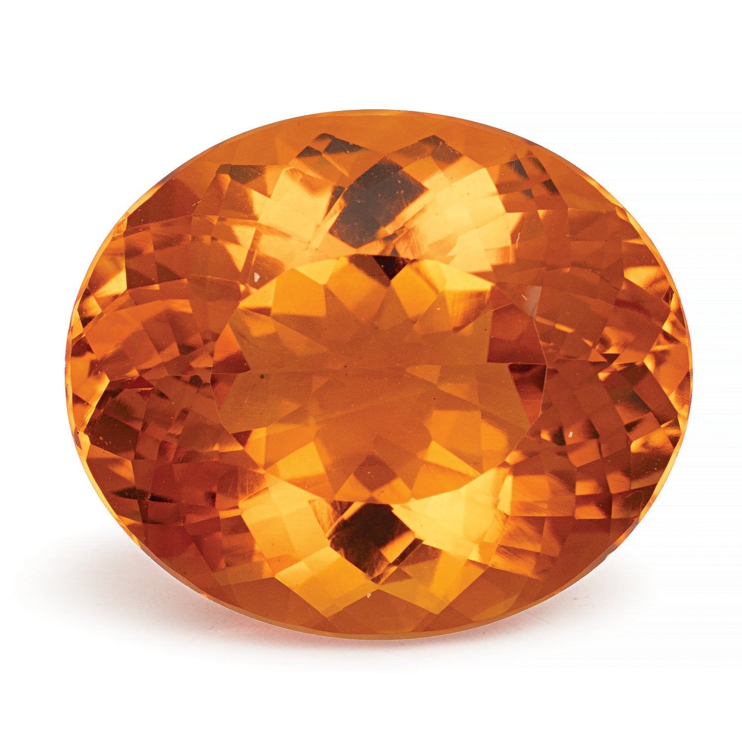15.24 ct Oval Natural Natural Citrine Citrine – Faceted Cut – N/A Certified — Sapphire Row