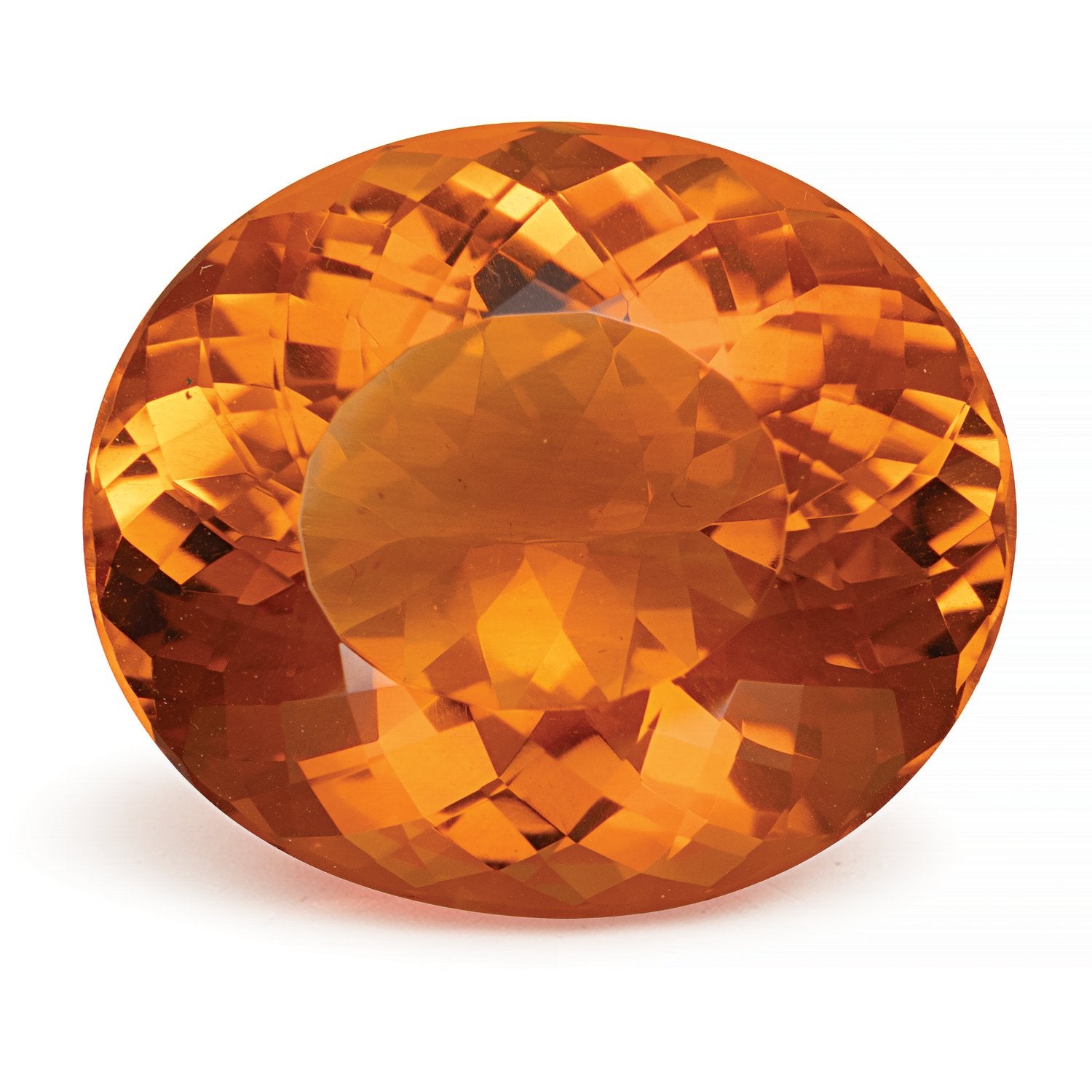 20.63 ct Oval Natural Natural Citrine Citrine – Faceted Cut – N/A Certified — Sapphire Row