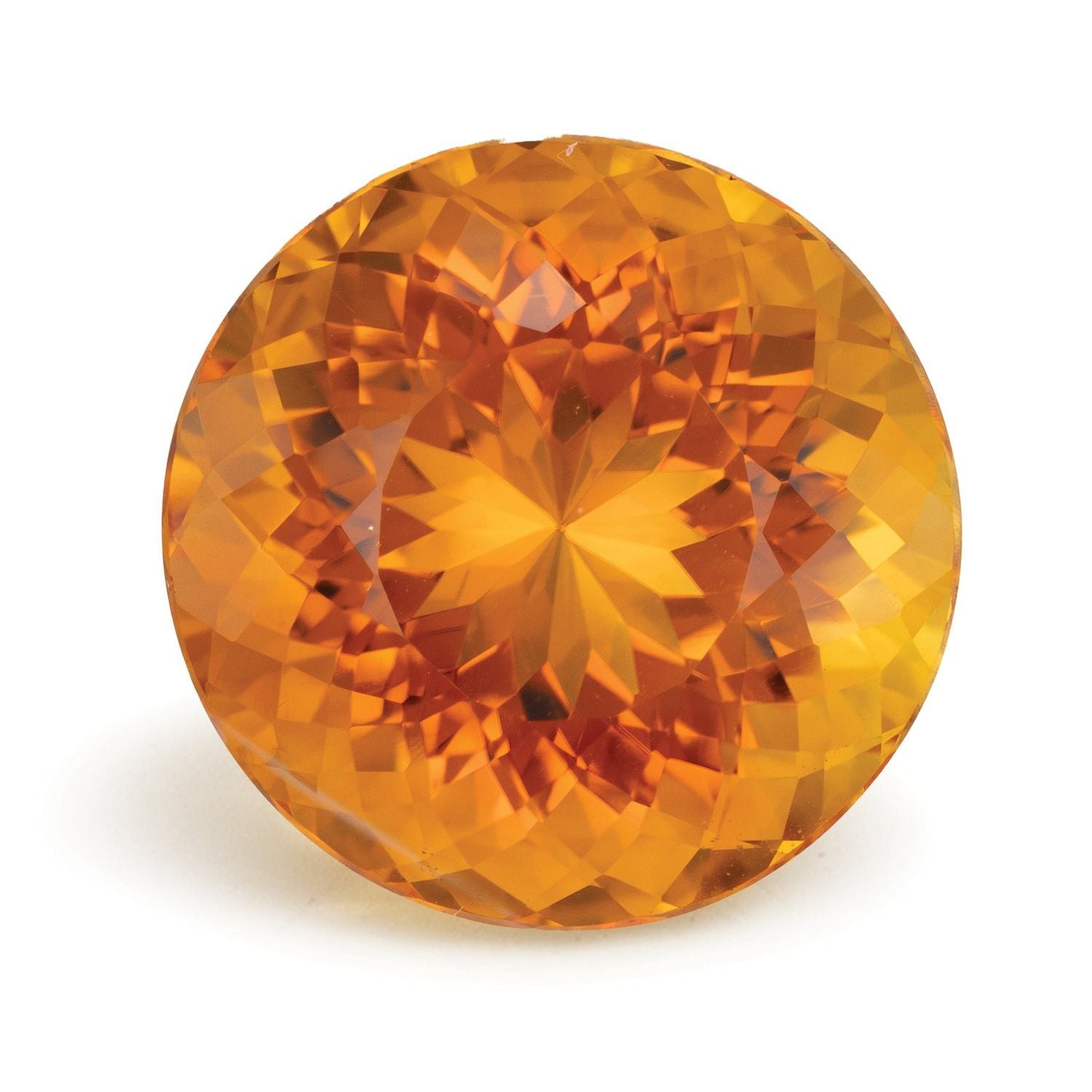 15.86 ct Round Natural Natural Citrine Citrine – Faceted Cut – N/A Certified — Sapphire Row