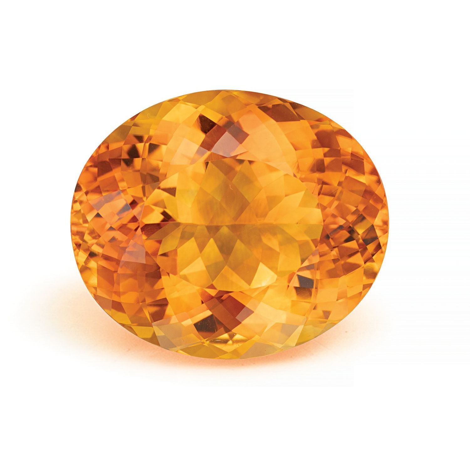31.77 ct Oval Natural Natural Citrine Citrine – Faceted Cut – N/A Certified — Sapphire Row