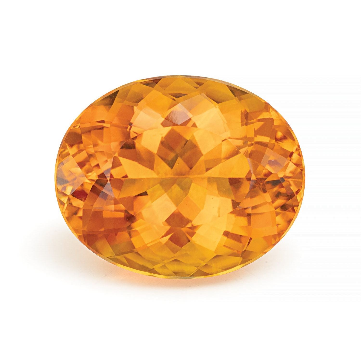 12.97 ct Oval Natural Natural Citrine Citrine – Faceted Cut – N/A Certified — Sapphire Row