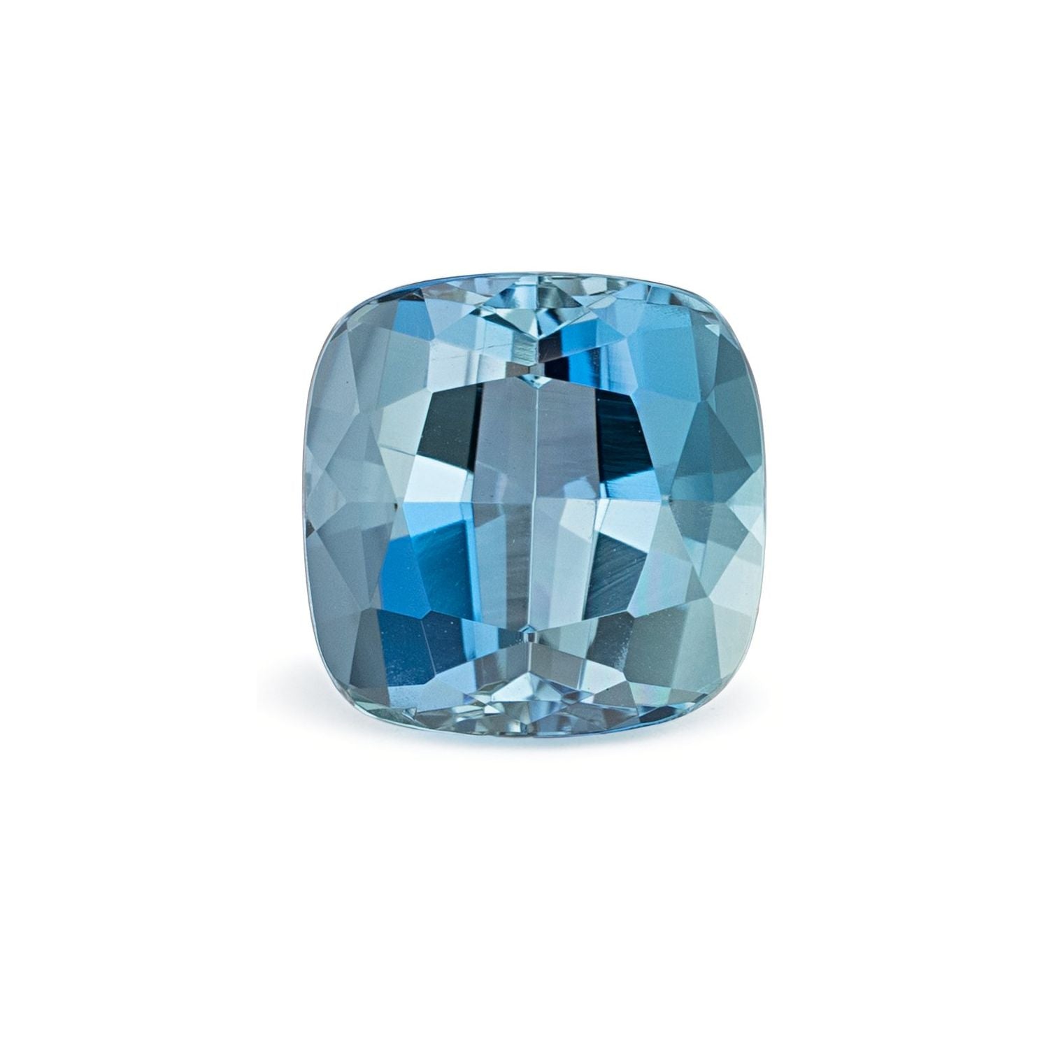 2.94 ct Cushion Natural Natural Aquamarine Aquamarine – Faceted Cut – N/A Certified — Sapphire Row